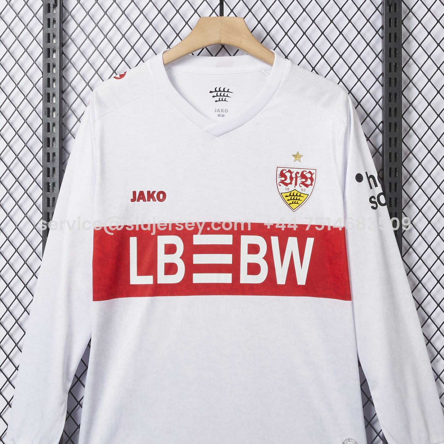 SIUjerseys-VfB Stuttgart 25-26 European Home Long Sleeves Jersey - Fans Version
