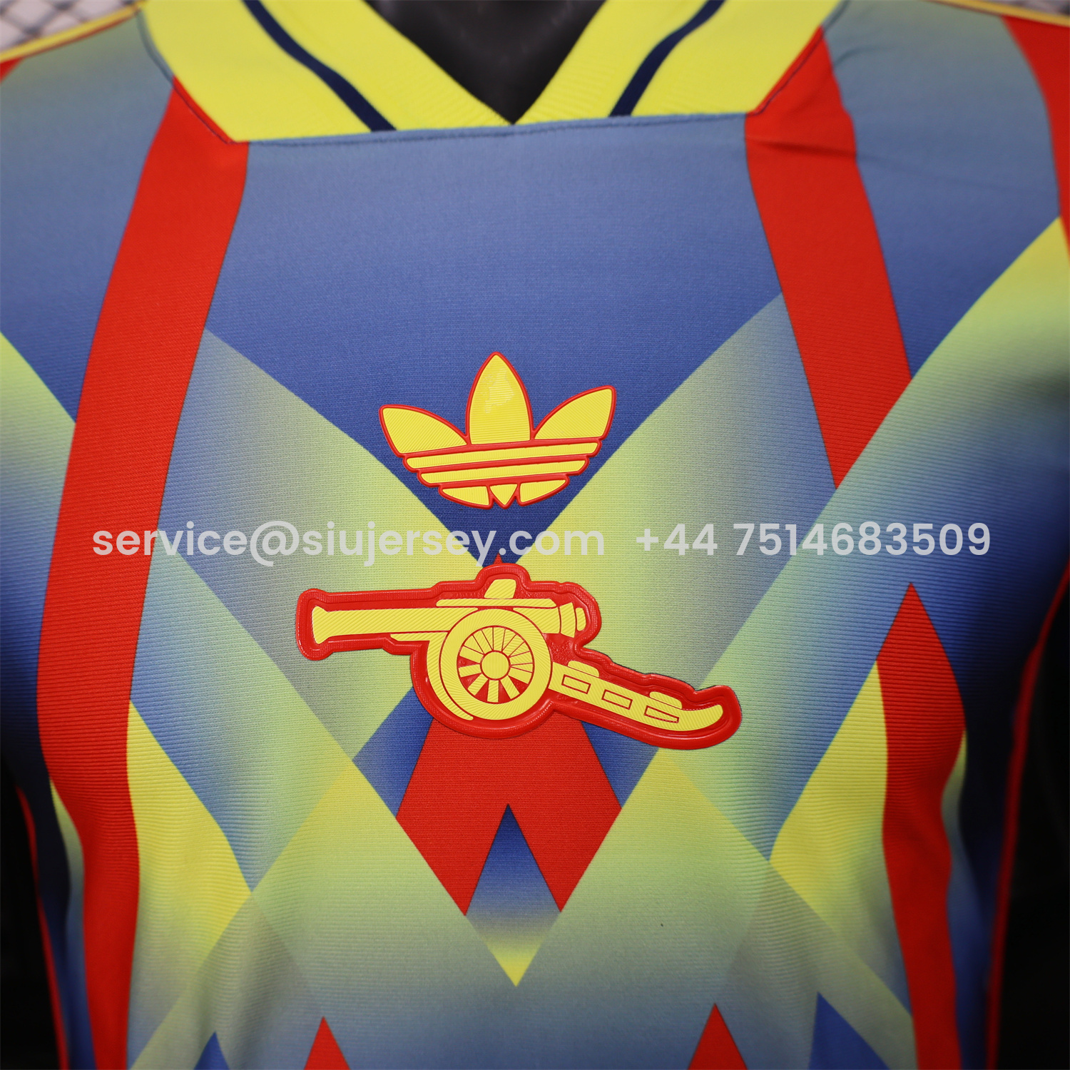 SIUjerseys-Arsenal 25-26 Red Yellow Blue LFSTLR Jersey - Player Version