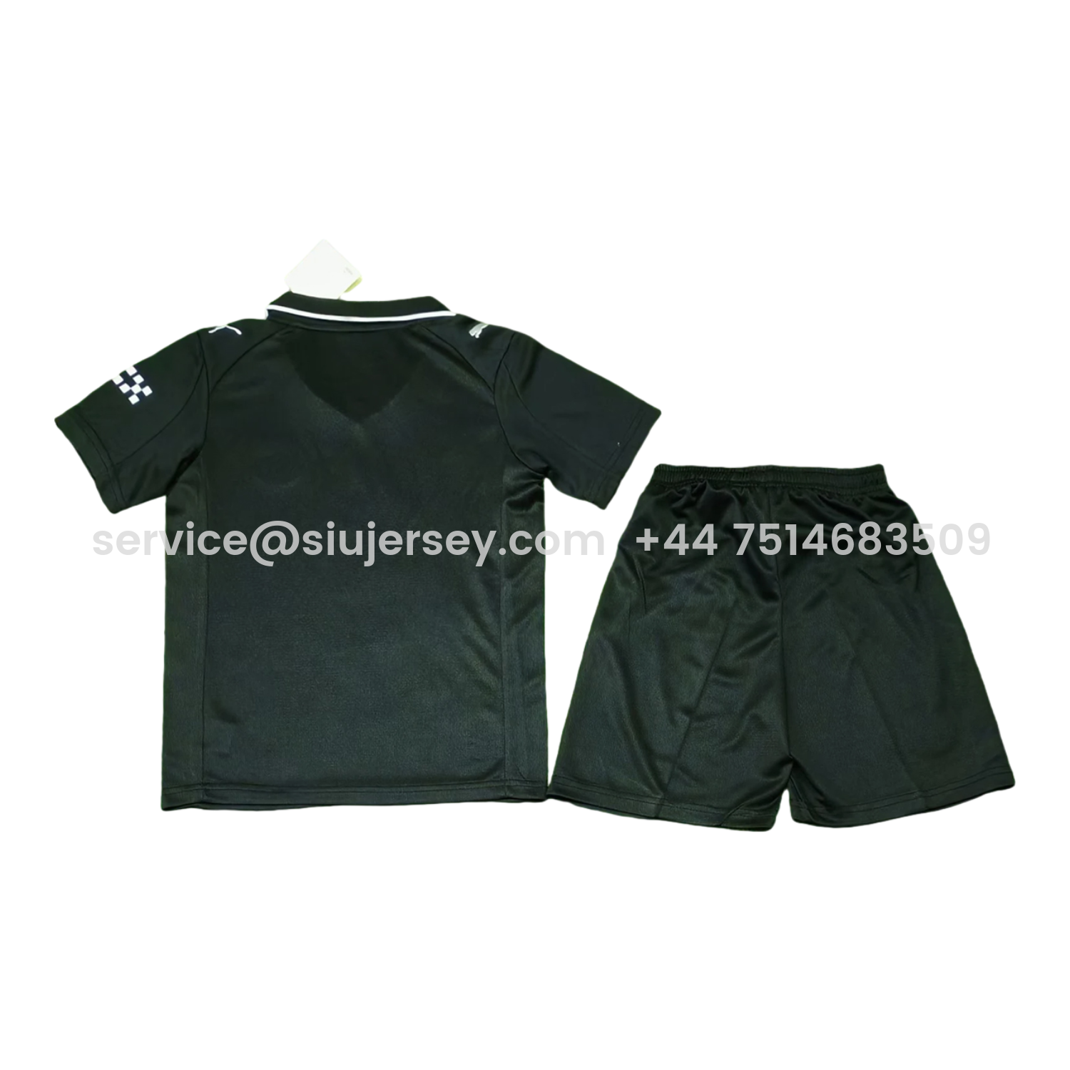 SIUjerseys-Manchester City 25-26 Away Black Kids Kit