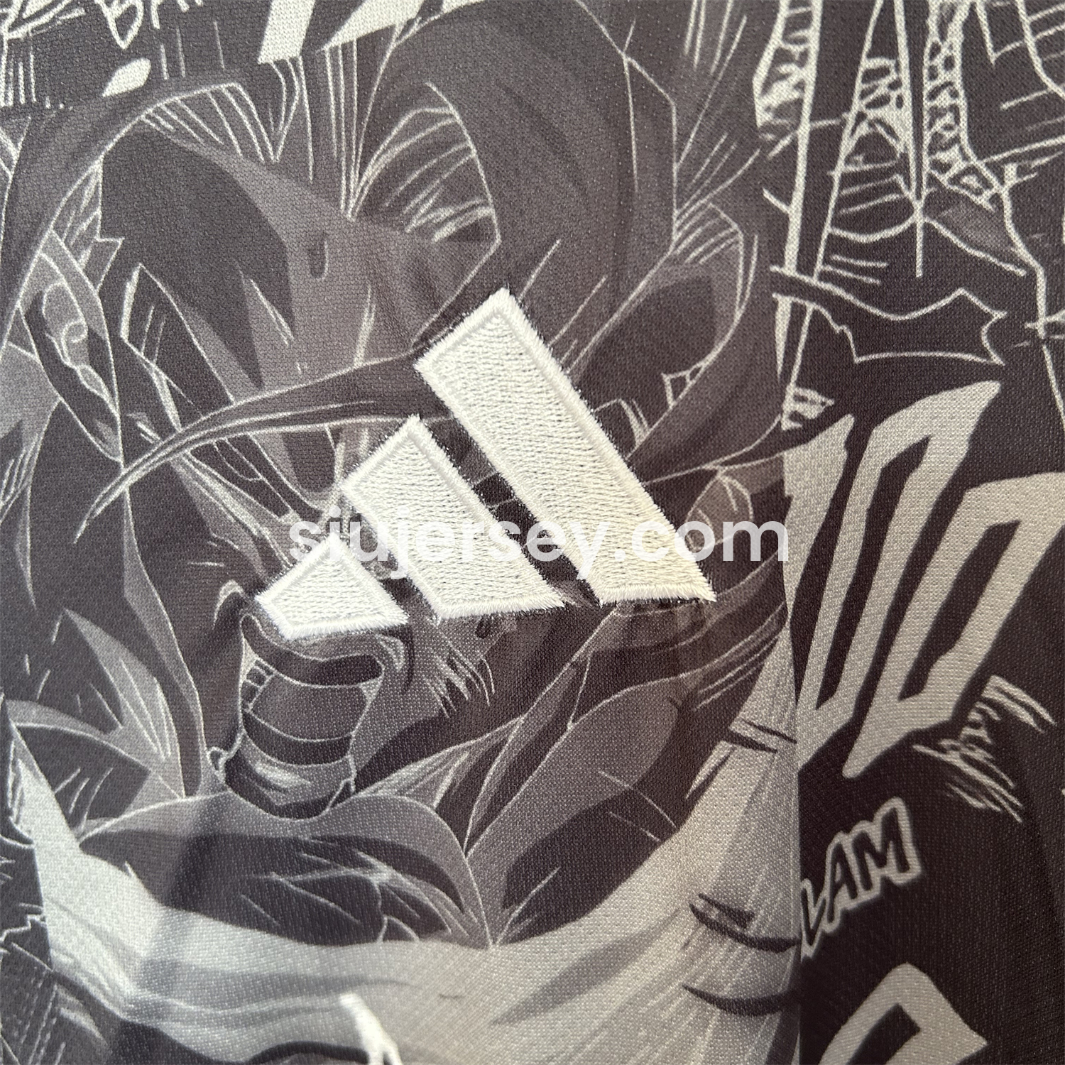 SIUjerseys-Japan 25-26 White Stroke Wukong Black Jersey - Fans Version