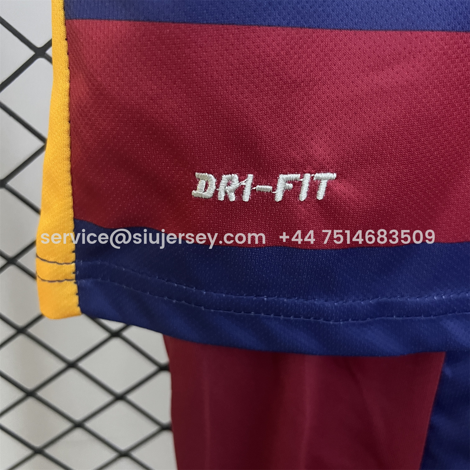 SIUjerseys-Retro Barcelona 2015-16 Home Kids Kit