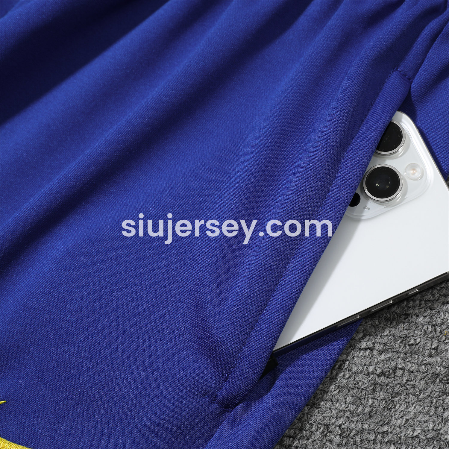 SIUjerseys-Brazil 25-26 POLO Short-Sleeve Training Set - Blue Top and Pants