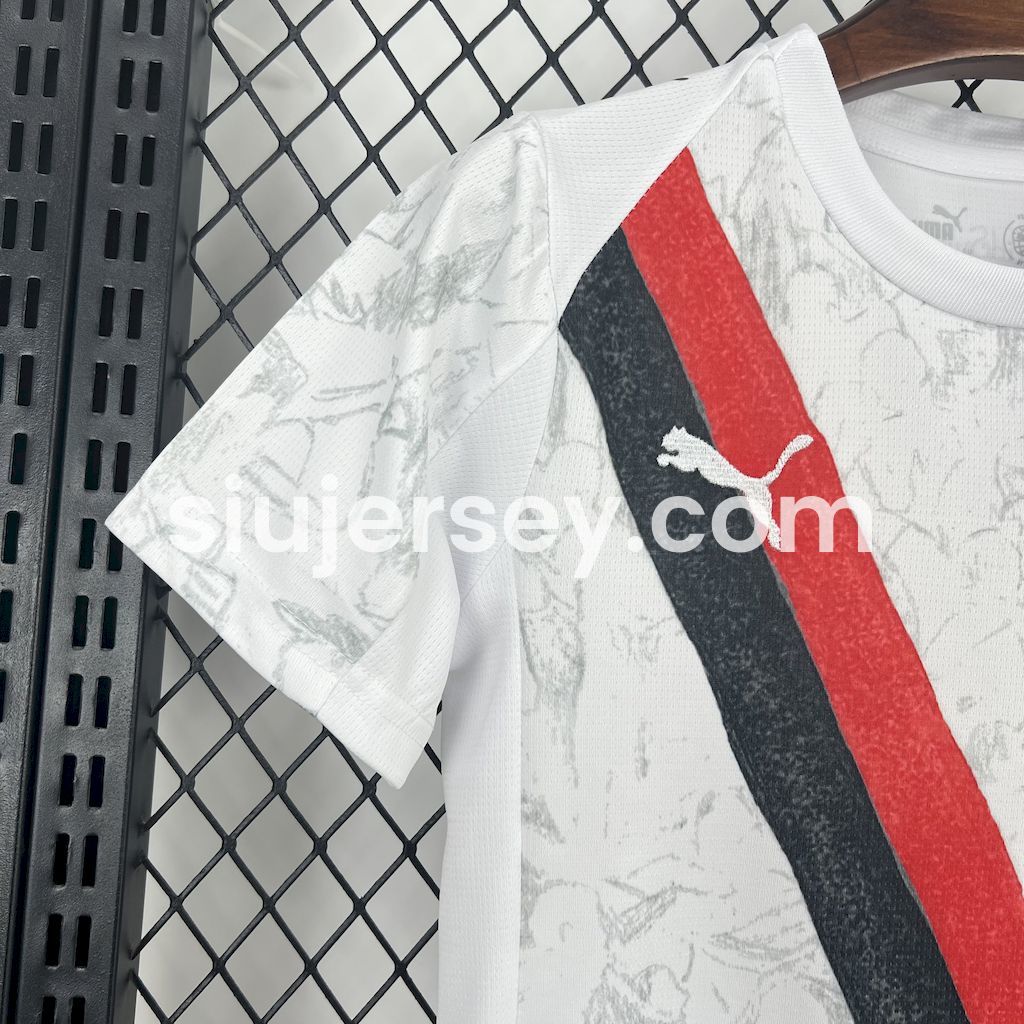 SIUjerseys-Manchester City 25-26 Away Kids Kit