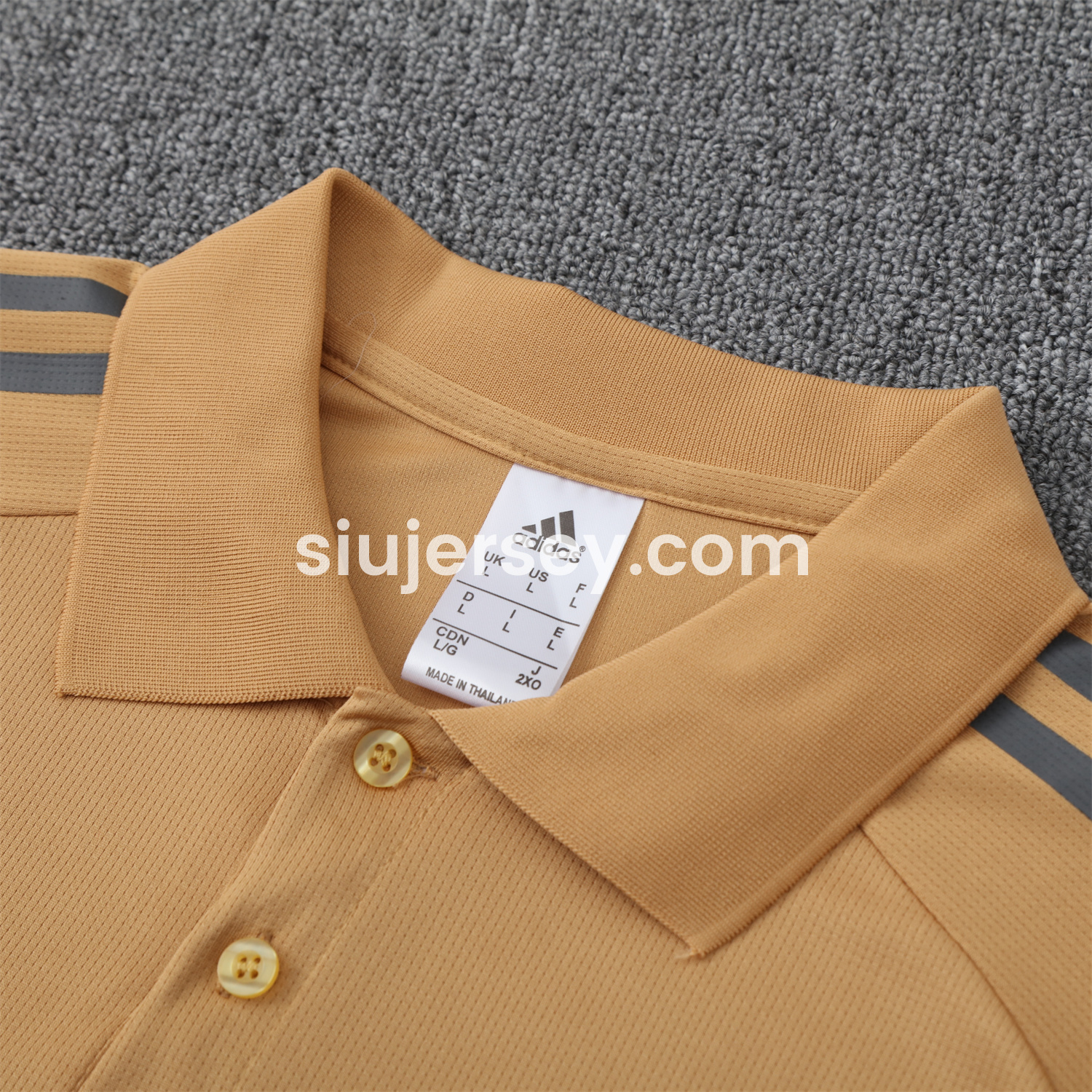 SIUjerseys-Argentina 25-26 POLO Short-Sleeve Training Set - Light Brown Top and Grey Pants