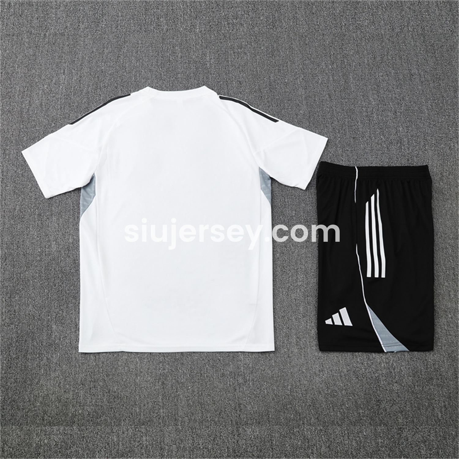 SIUjerseys-INT M.A.M 25-26 Kids Short-Sleeve Training Set - White Top and Black Shorts
