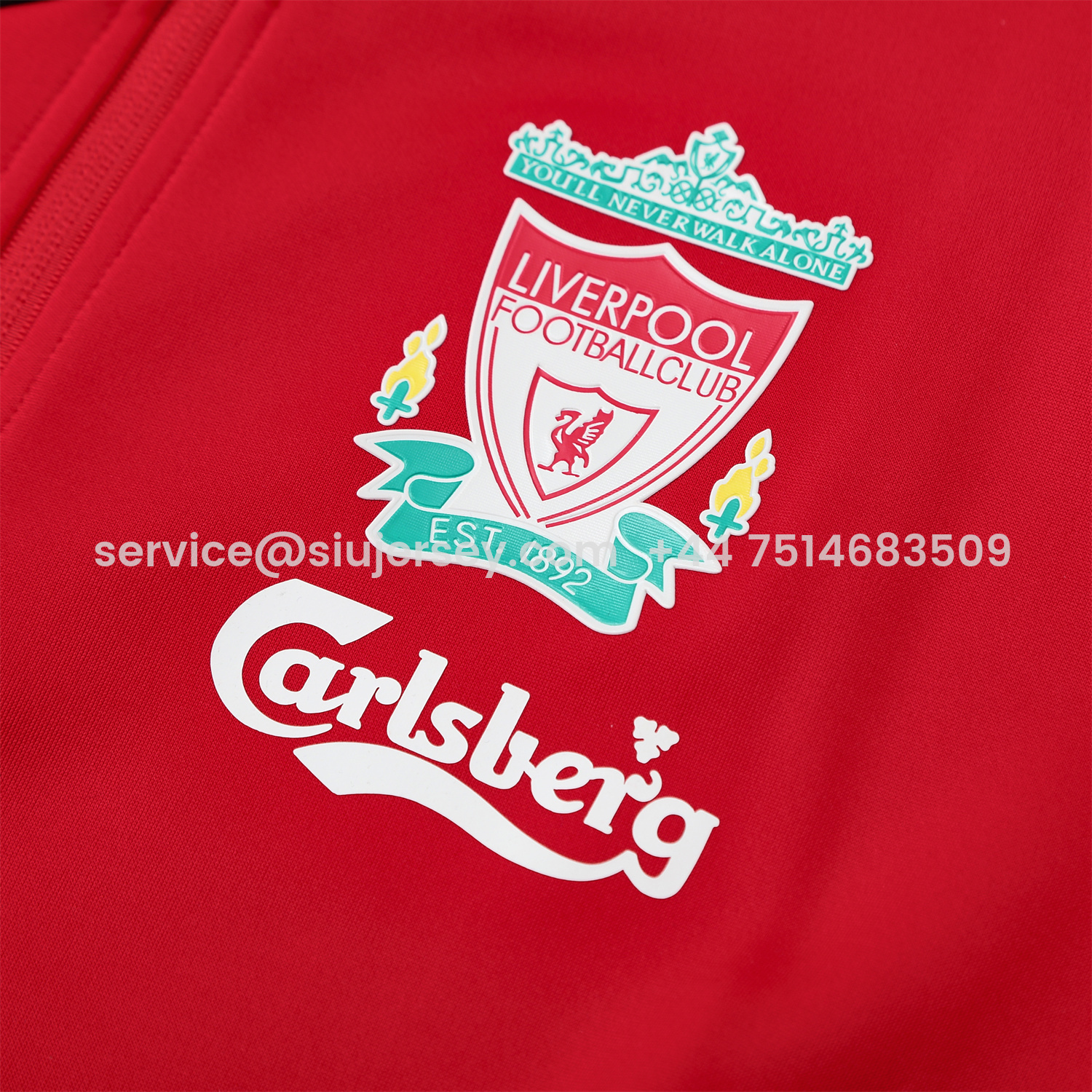 SIUjerseys-Liver.pool 25-26 Jacket Training Tracksuit - Red Jackets & Deep Blue Pants