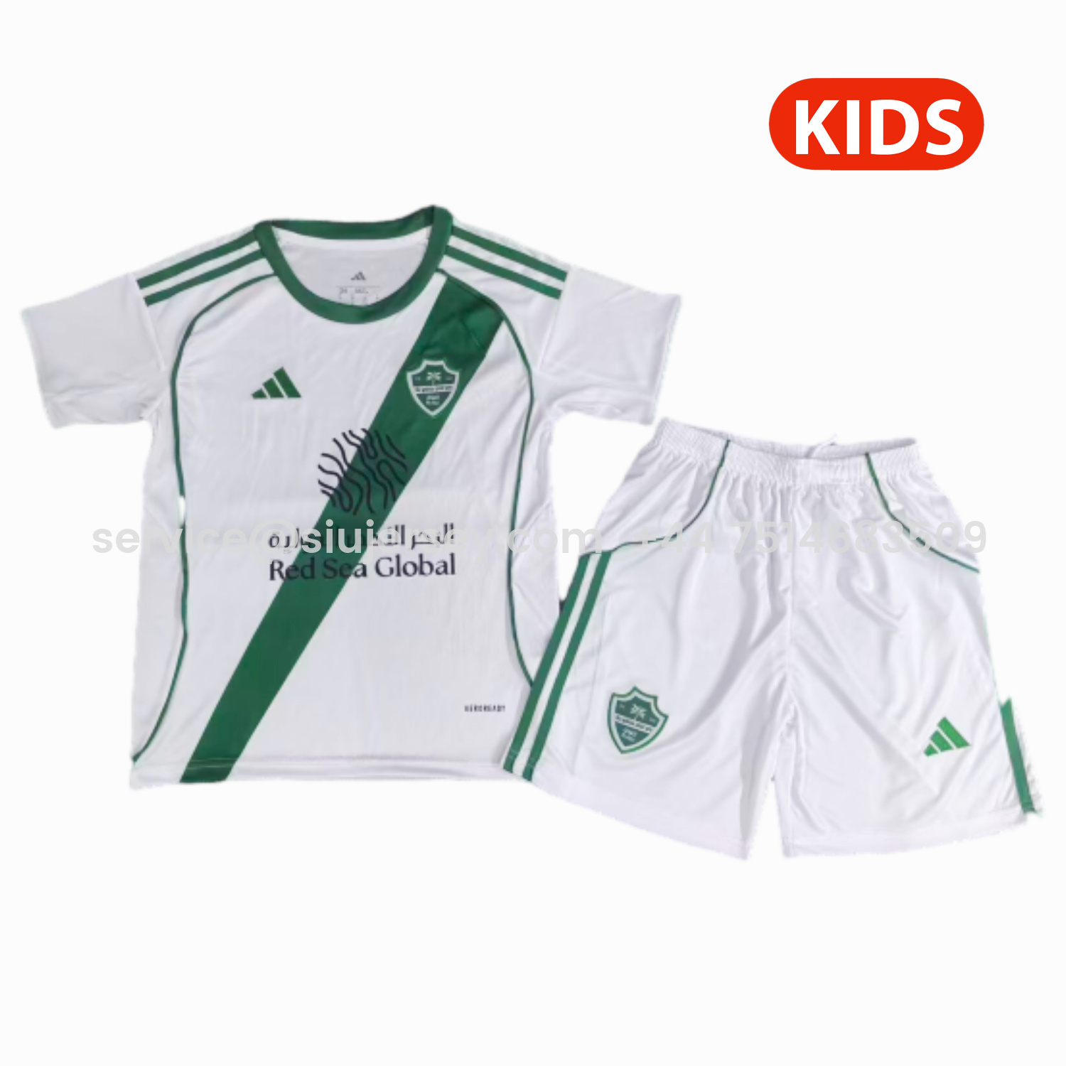 SIUjerseys-Al-Ahli SFC Jeddah Nationals 25-26 Home Kids Kit