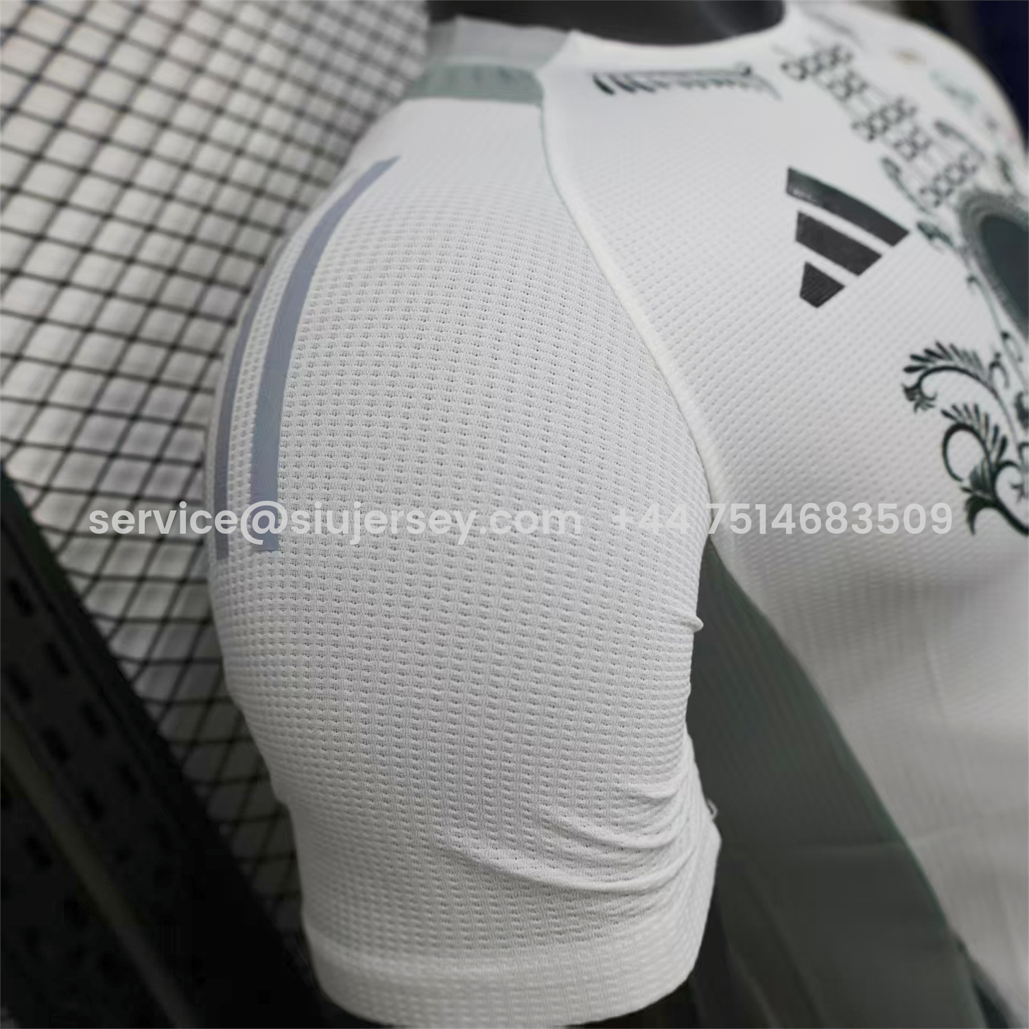 SIUjerseys-Algeria 25-26 Grey Plant White Special Jersey - Player Version