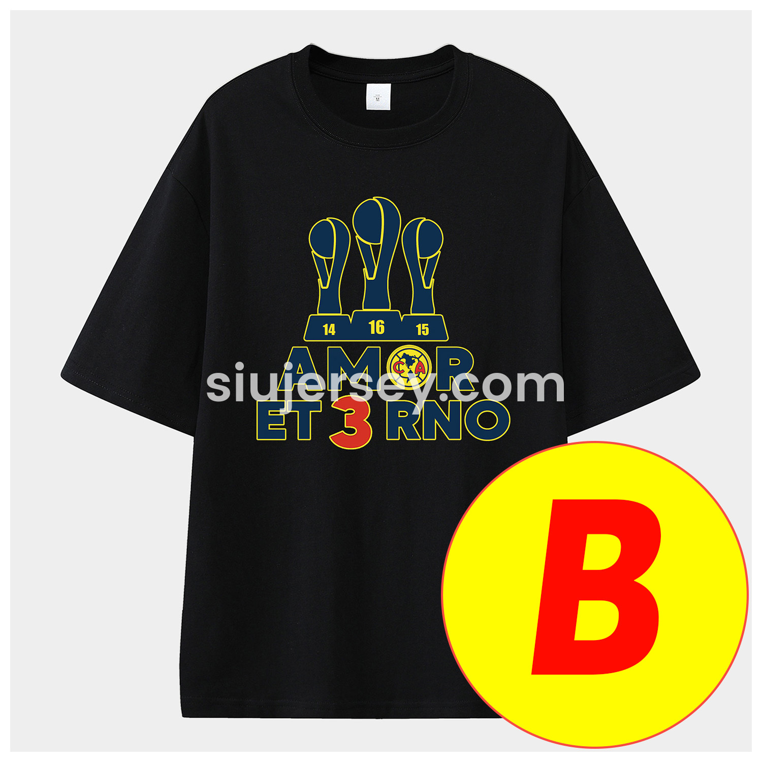 SIUjerseys-Club América Triple Championship Unisex Pure Cotton T-shirt