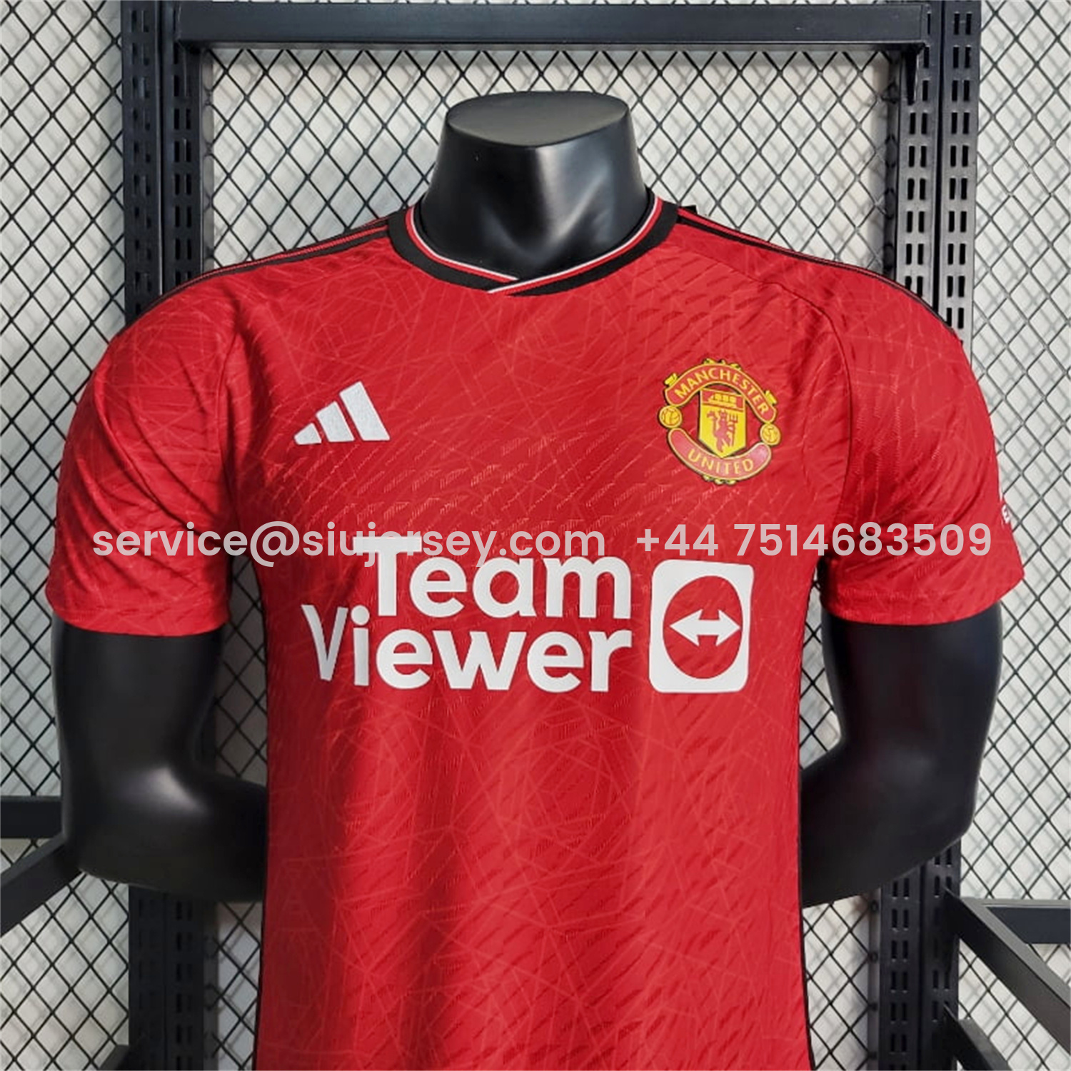 SIUjerseys-Retro Manchester United 2023-24 Home Red Jersey - Player Version