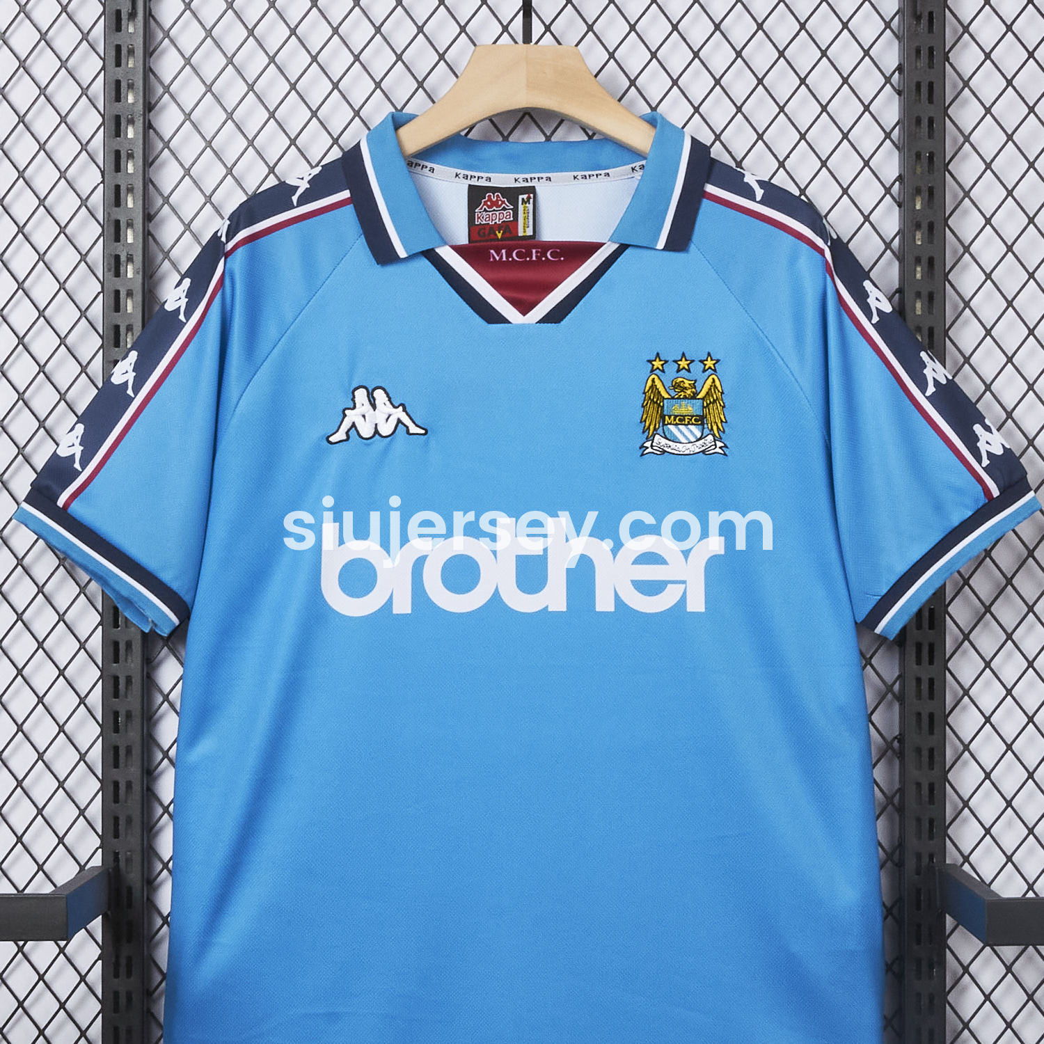 SIUjerseys-Retro Manchester City 1997-98 Home Jersey
