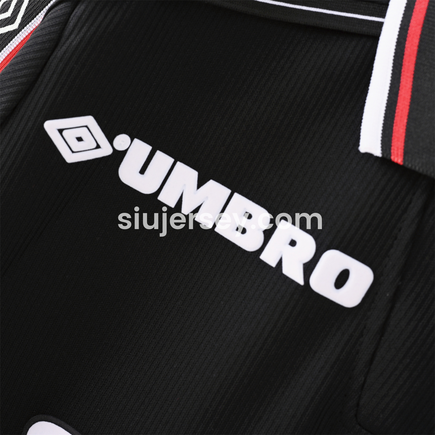 SIUjerseys-Retro Manchester United 1998-99 Black Long Sleeves Jersey
