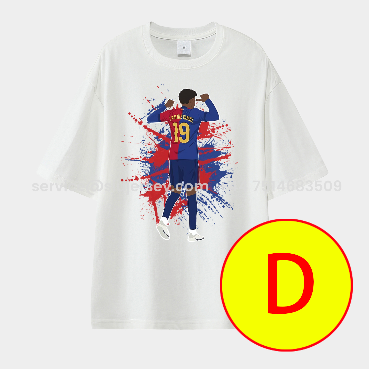 SIUjerseys-LAMINE YAMAL - Barcelona No. 10 Legend Continues 2025 Unisex Pure Cotton T-shirt