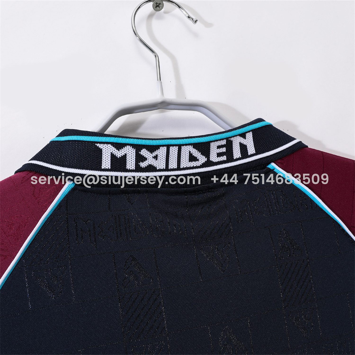 SIUjerseys-Retro West Ham United 1999 Iron Maiden Home Jersey