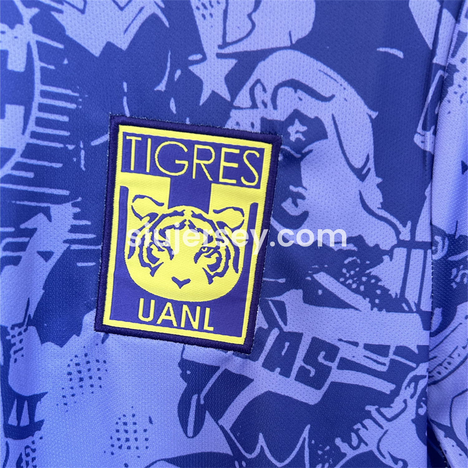 SIUjerseys-Tigres UANL 25-26 Blue And Purple Pre-match Training Jersey - Fans Version