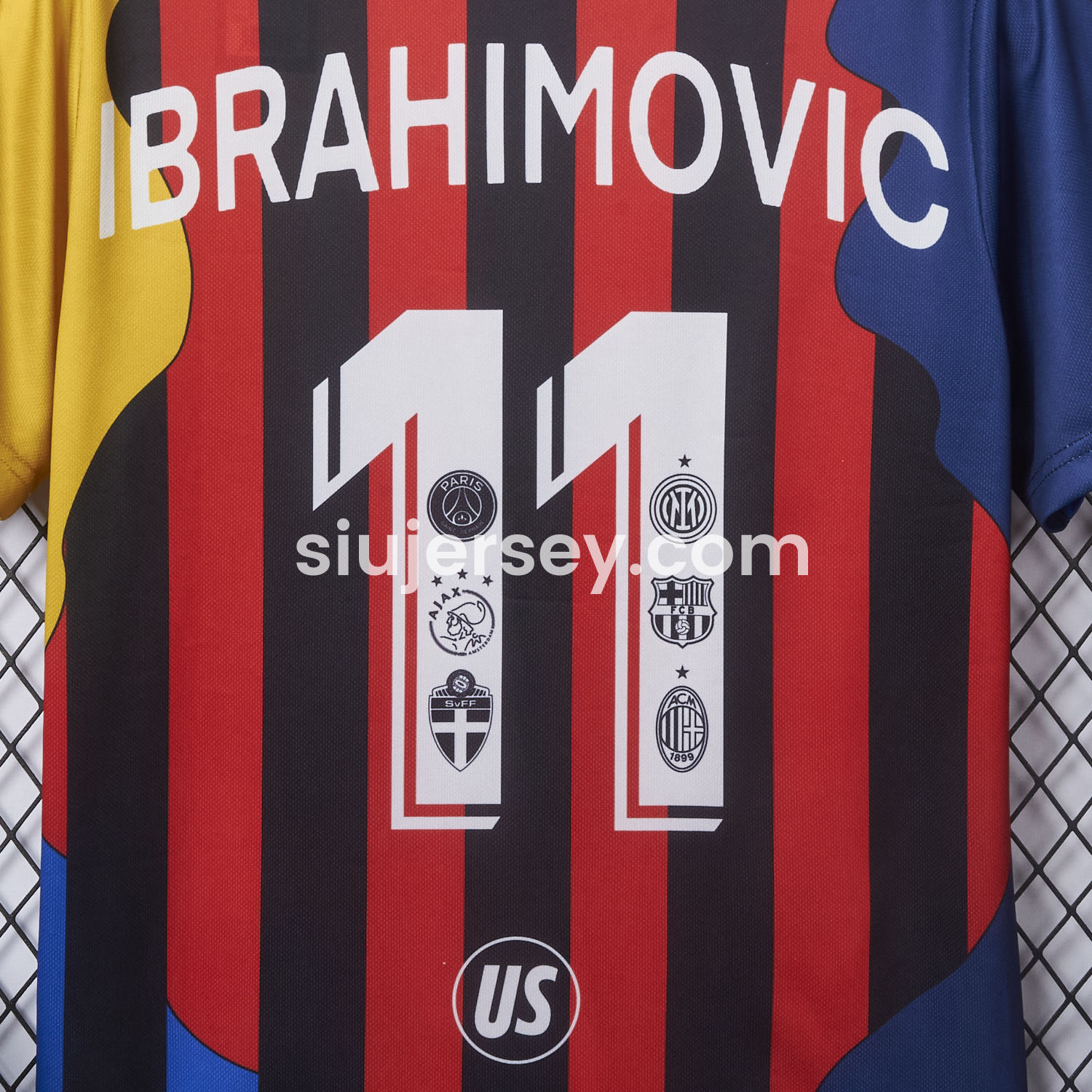 SIUjerseys-Zlatan Ibrahimović Career Commemorative Jersey - Fans Version - AC Milan Inter Milan Barcelona Ajax Paris Saint-Germain PSG Sweden
