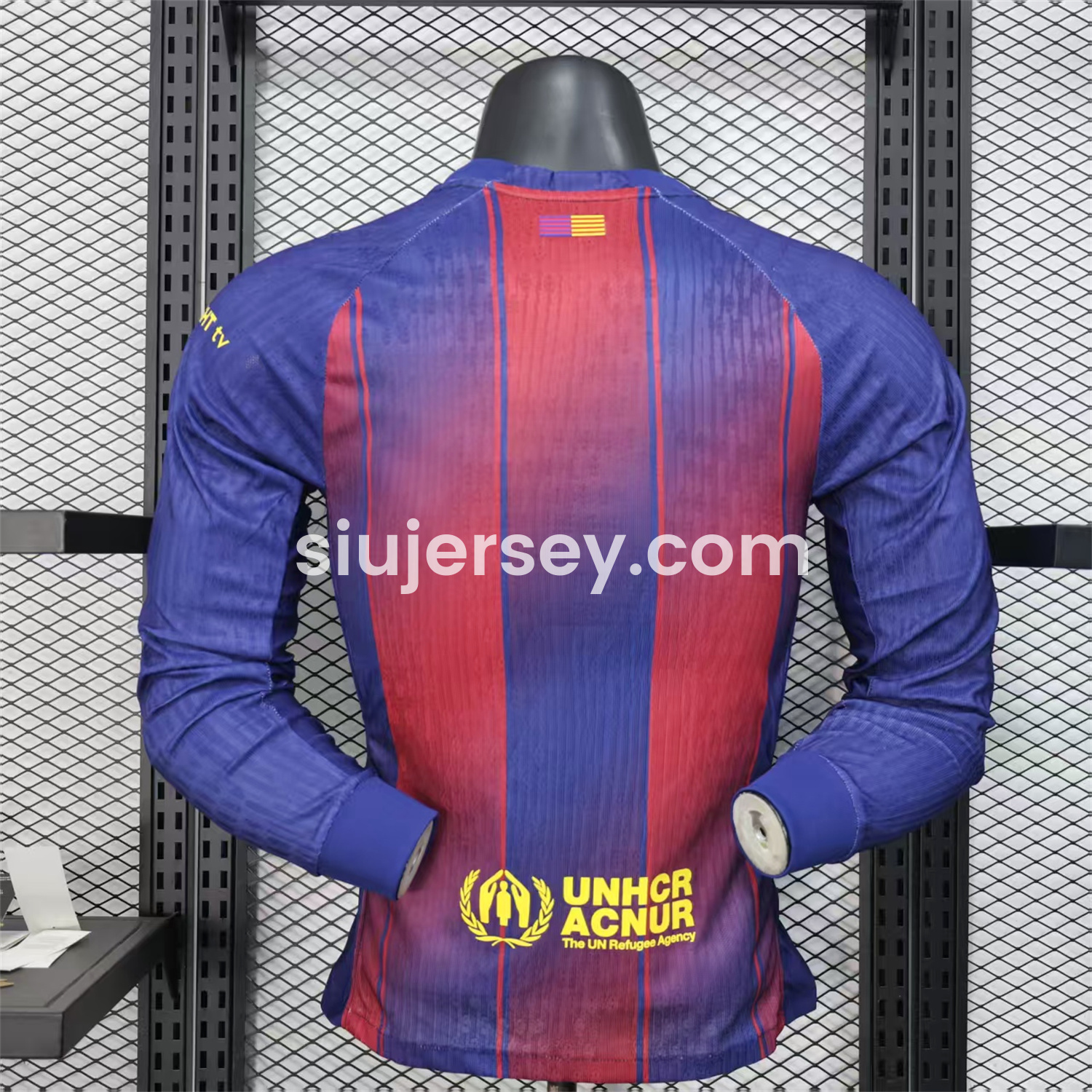 SIUjerseys-Barcelona 25-26 Home Long Sleeves Jersey (Leaked Version 2) - Player Version