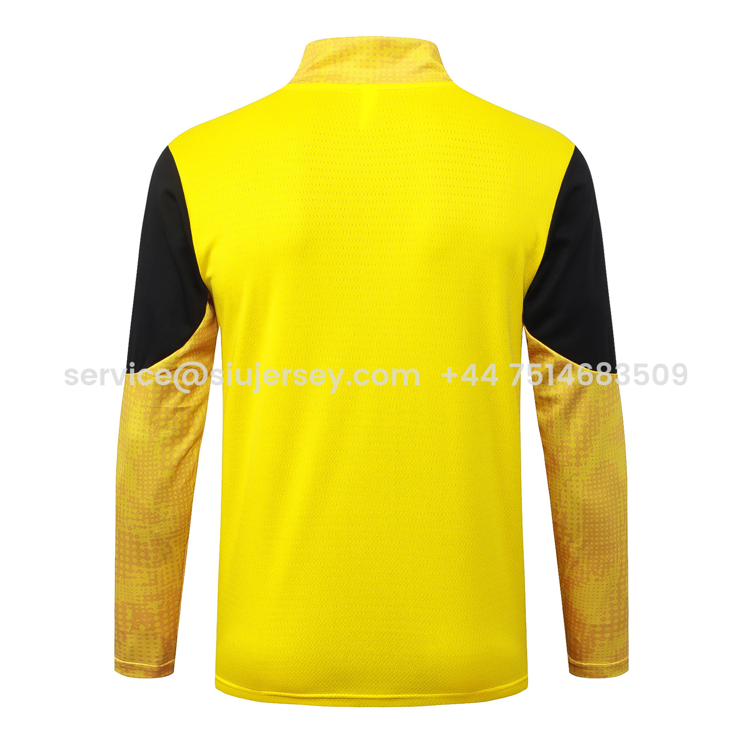 SIUjerseys-Dortmund 25-26 Jacket Training Tracksuit - Yellow top & Black Pants