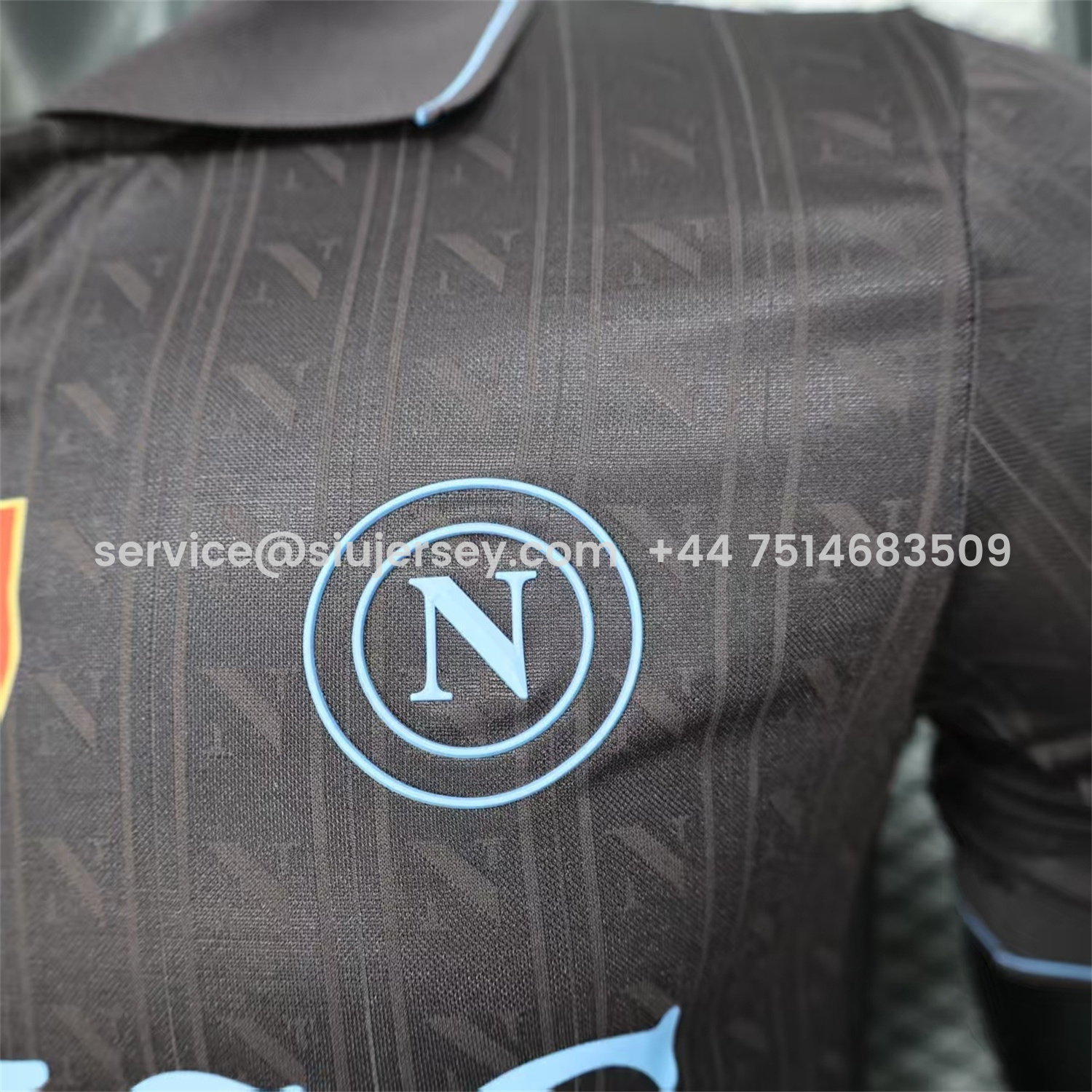 SIUjerseys-Napoli 25-26 Third Black Jersey - Player Version