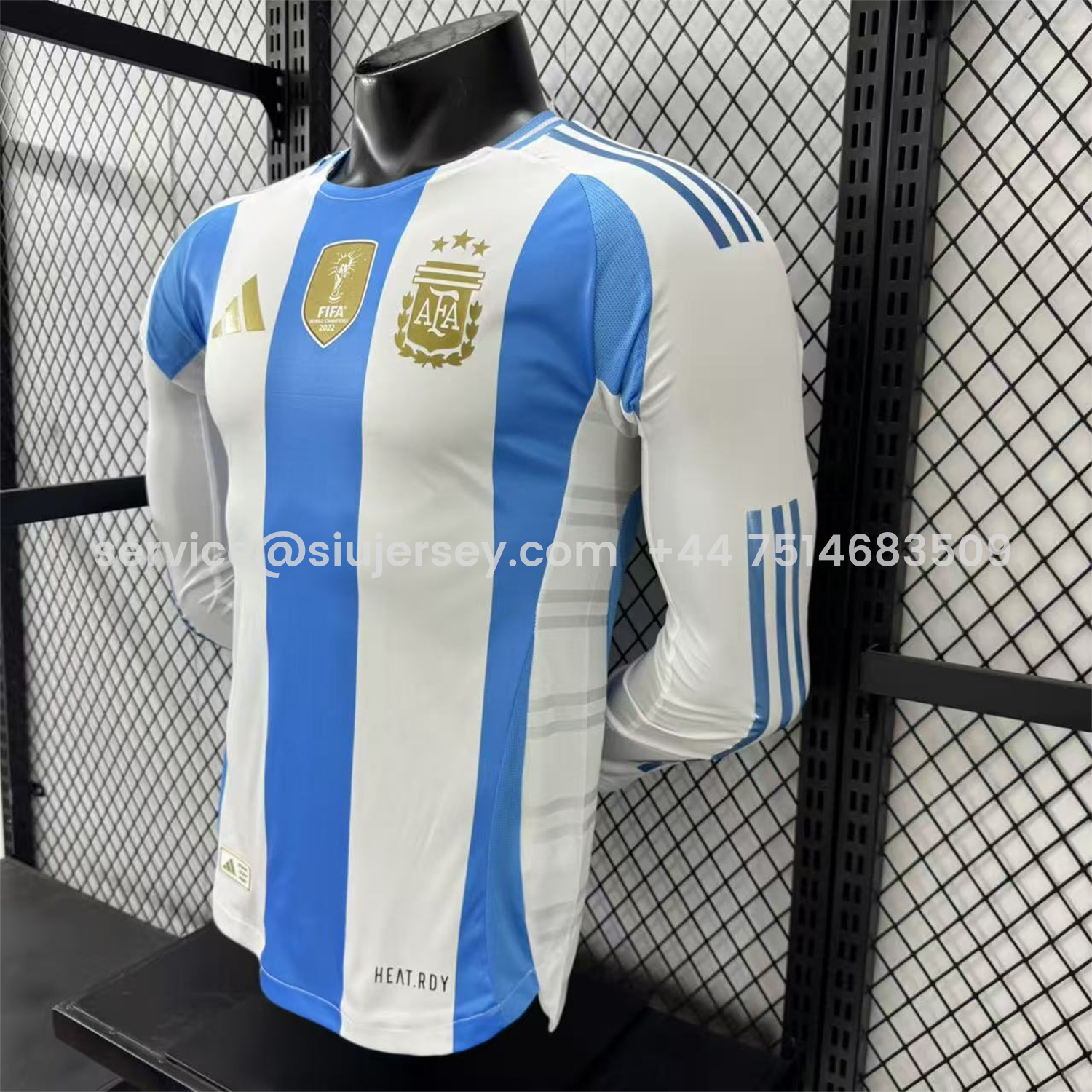 SIUjerseys-Argentina 2024 Home Long Sleeves Jersey - Player Version