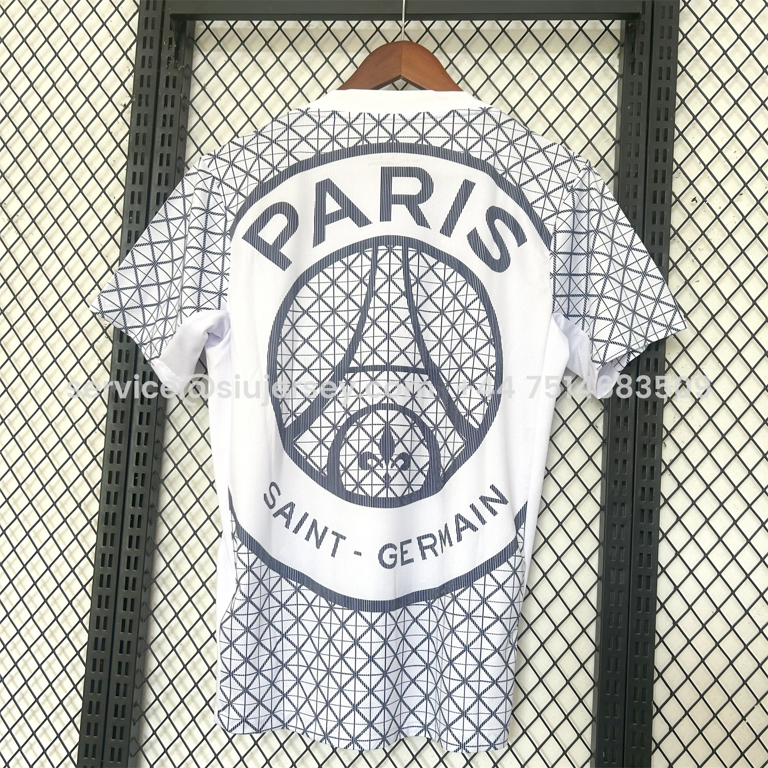 SIUjerseys-Paris Saint-Germain PSG 25-26 White Pre-Match Training Jersey - Fans Version