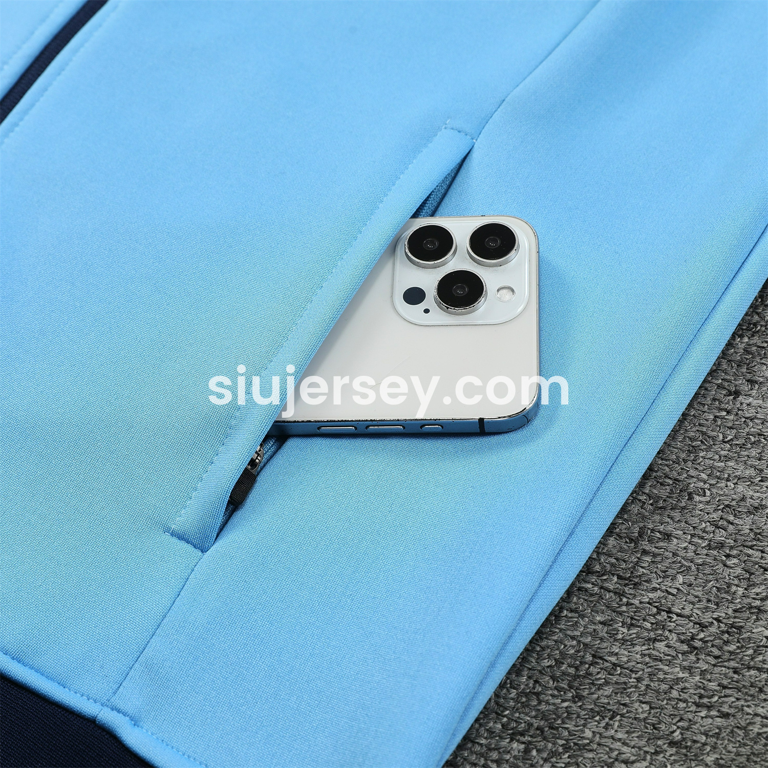 SIUjerseys-Argentina 24-25 Throwback Jacket Training Tracksuit - Blue Jackets & Deep Blue Pants
