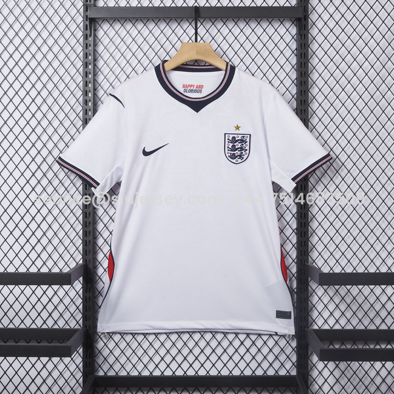 SIUjerseys-England 2026 Home Jersey - Fans Version
