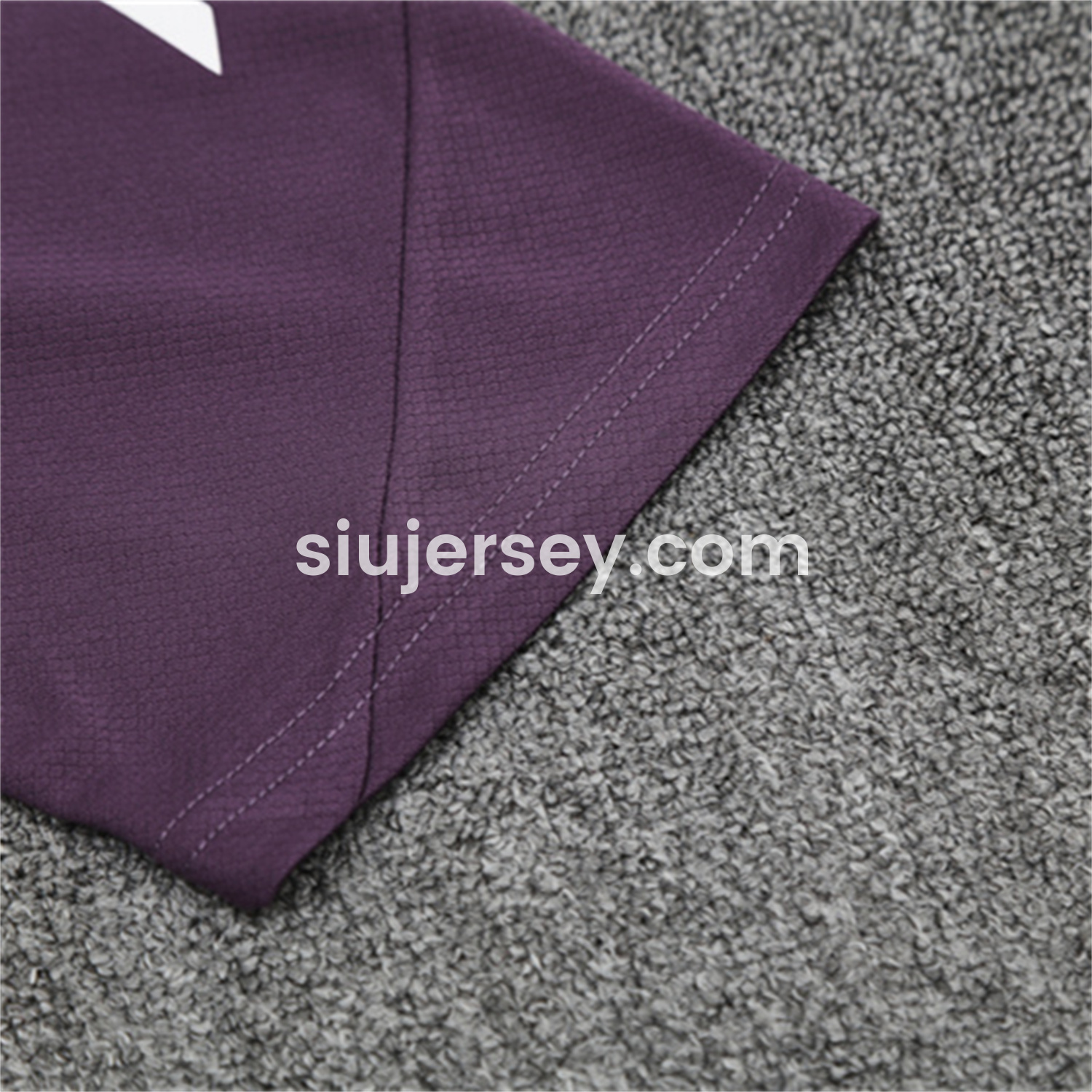 SIUjerseys-Manchester United 25-26 Kids Short-Sleeve Training Set - Purple Top & Black shorts