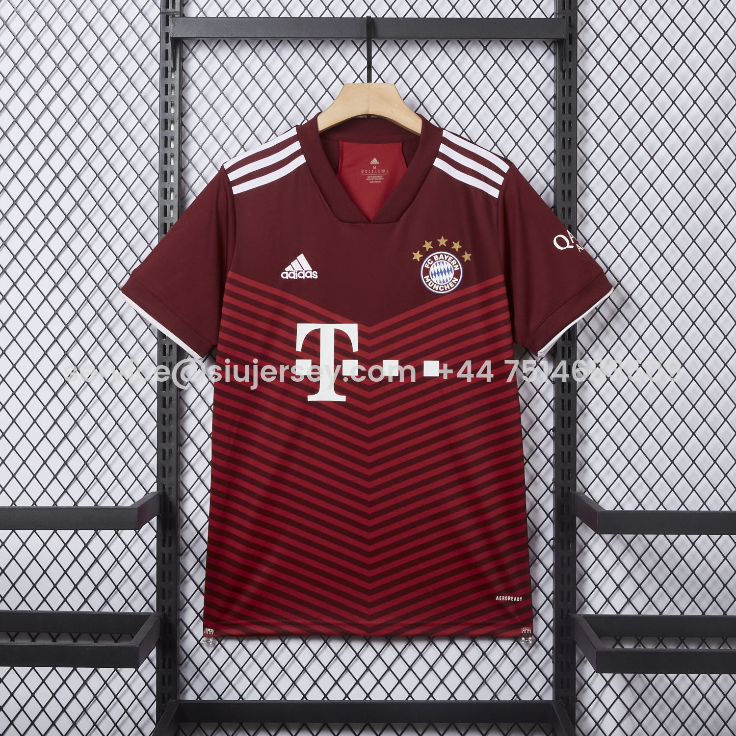 SIUjerseys-Retro Bayern Munich 2021-22 Home Jersey