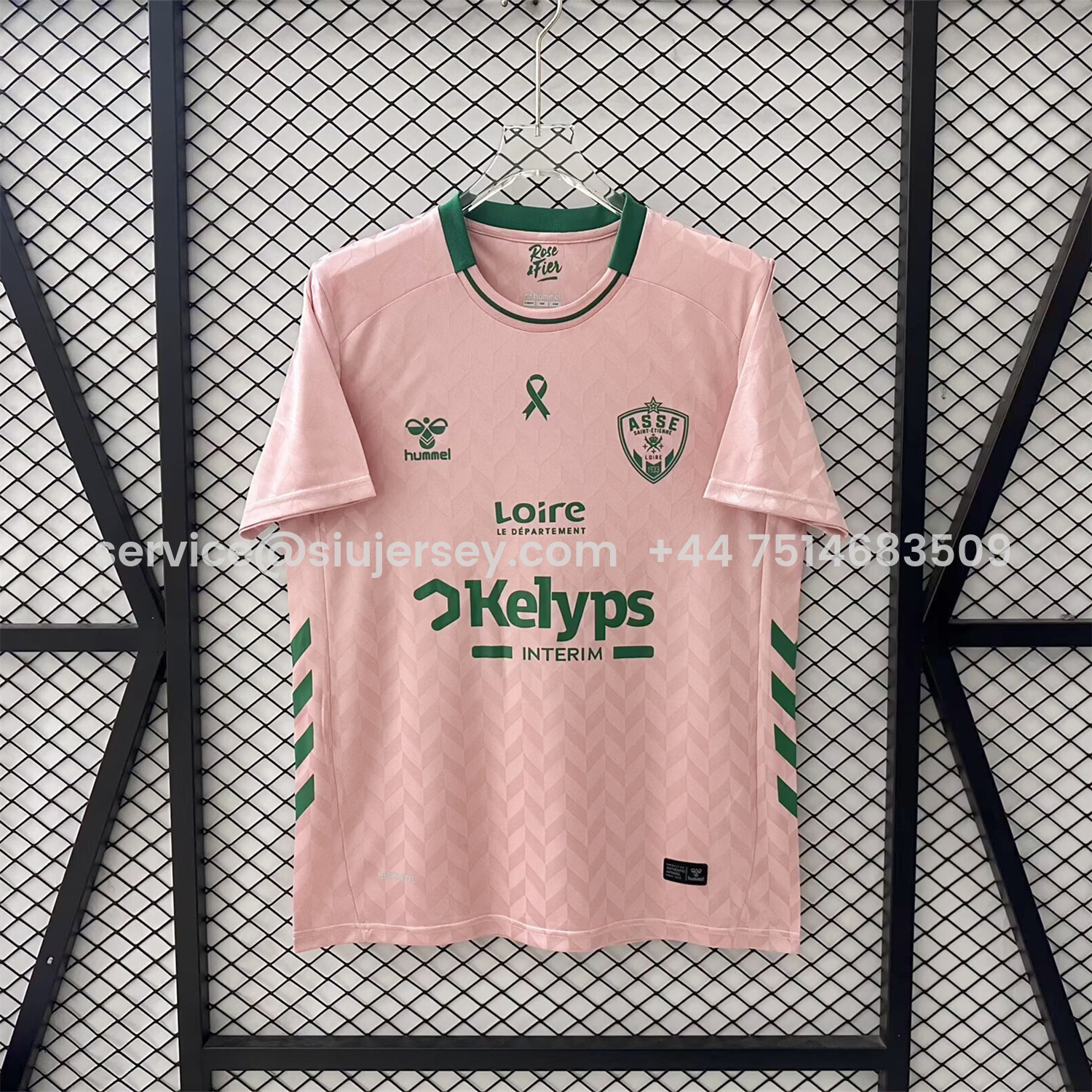 SIUjerseys-AS Saint-Etienne 25-26 October Pink Special Jersey - Fans Version