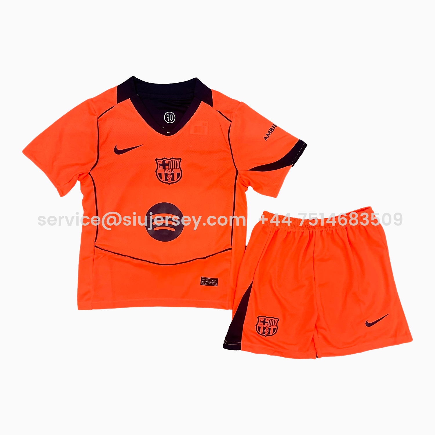 SIUjerseys-Barcelona 25-26 Third Kids Kit