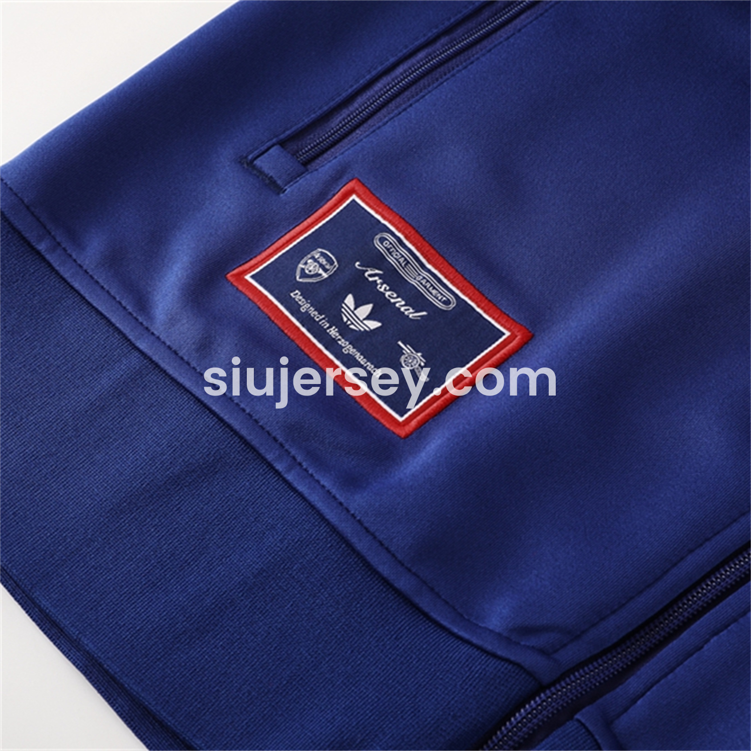 SIUjerseys-Arsenal 25-26 Throwback Trefoil Jacket Training Tracksuit - Royal Blue Jackets & Pants