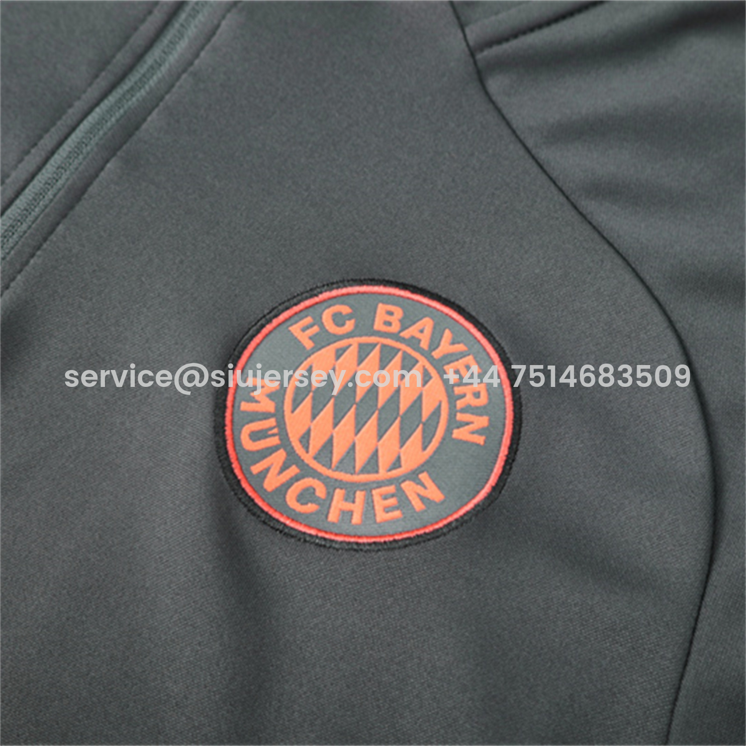 SIUjerseys-Bayern Munich 25-26 Kids Long Sleeves Training Set - Dark Grey Top & Pants