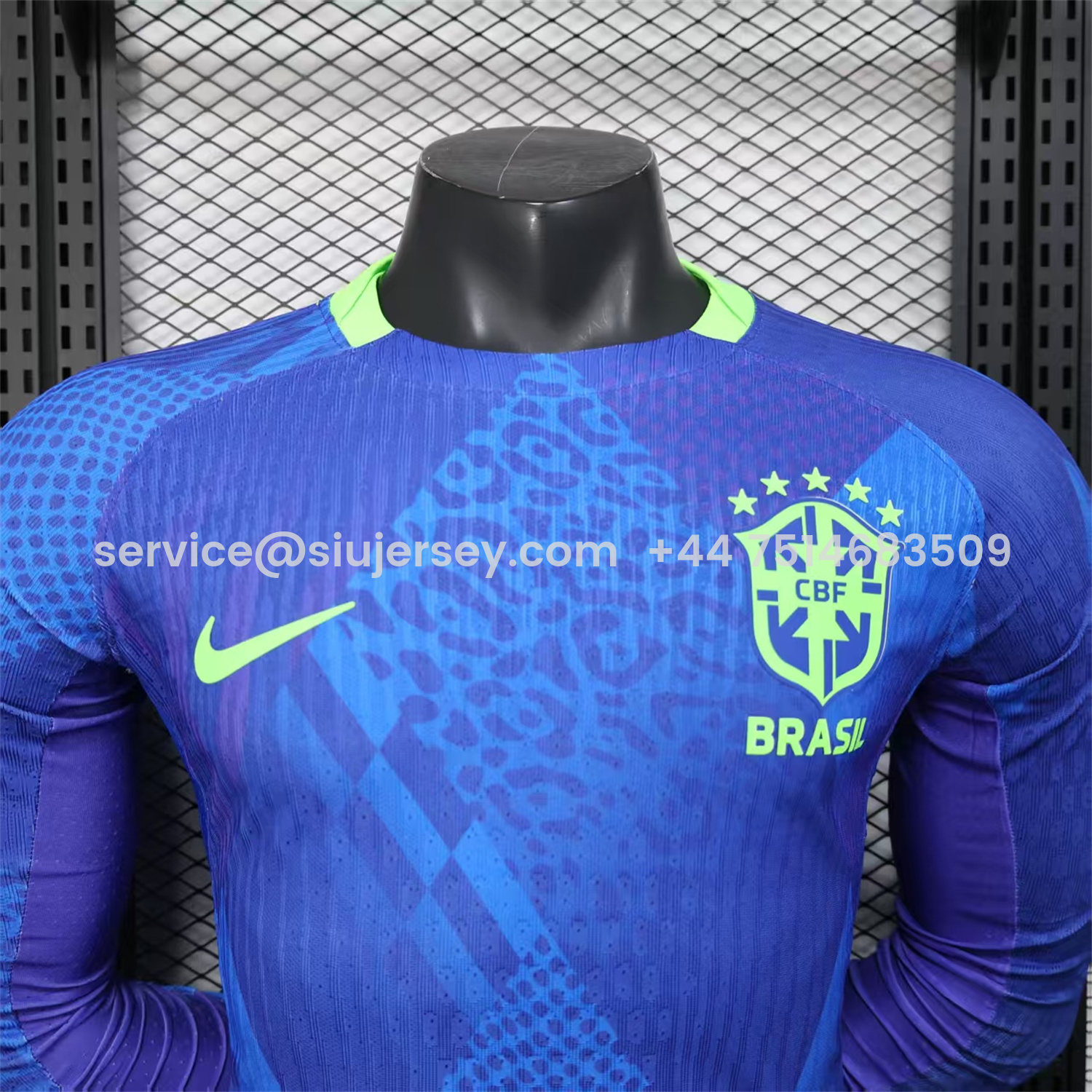 SIUjerseys-Brazil 2025 Women's Team Away Long Sleeves Jersey - Men's Player Version