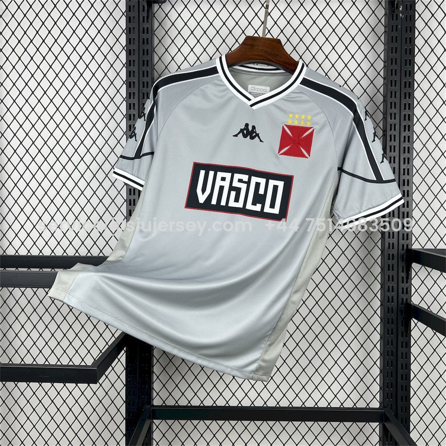 SIUjerseys-Vasco da Gama 25-26 Grey Pre-Match Jersey - Fans Version