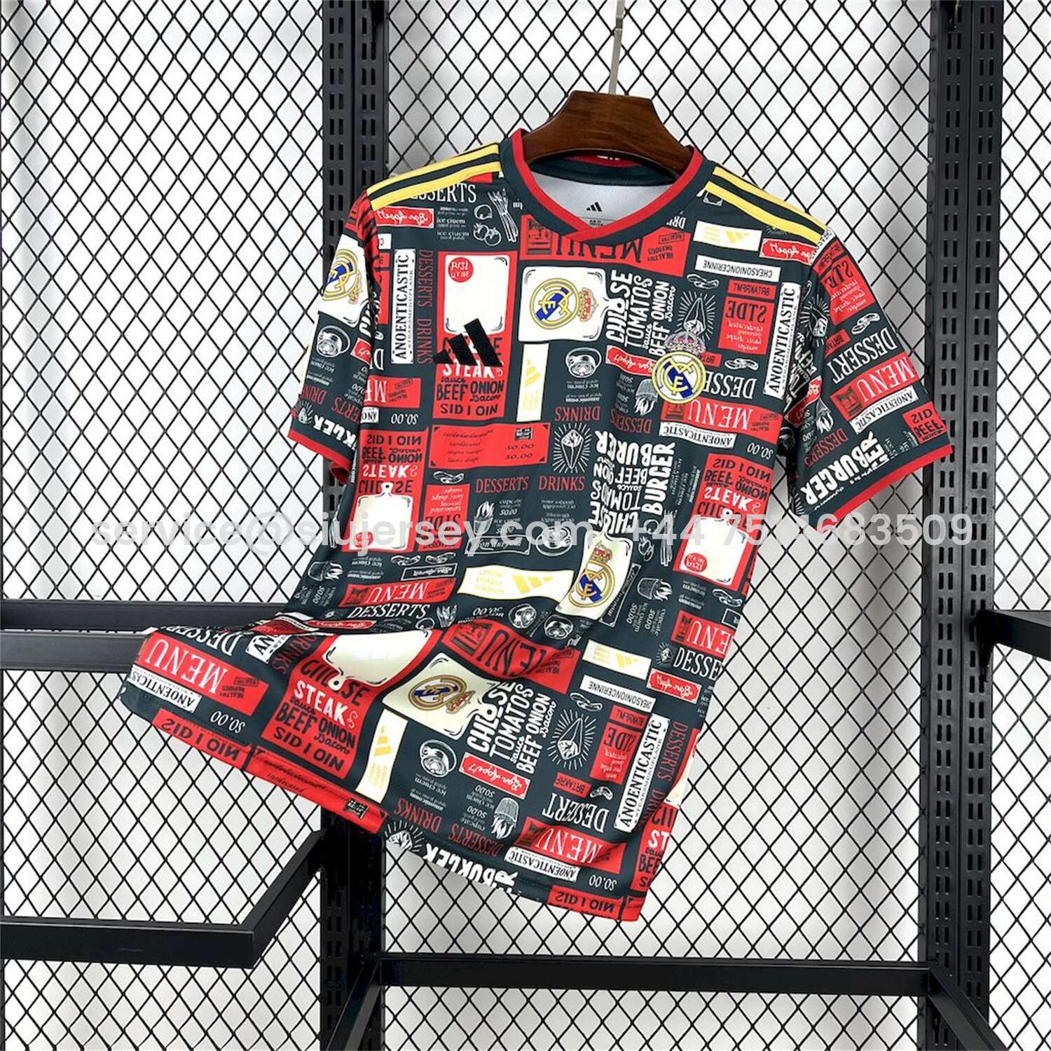 SIUjerseys-Real Madrid 25-26 Color Advertising Swatch Dark Gray Jersey - Fans Version