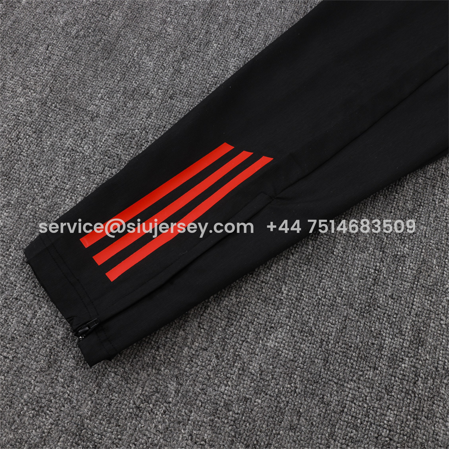 SIUjerseys-Ajax 25-26 Windbreaker Training Set - Black Top and Pants