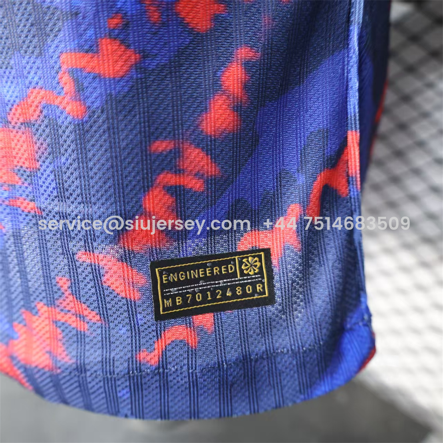 SIUjerseys-Paris Saint-Germain PSG X JD 25-26 Red Line Blue Special Edition Jersey - Player Version