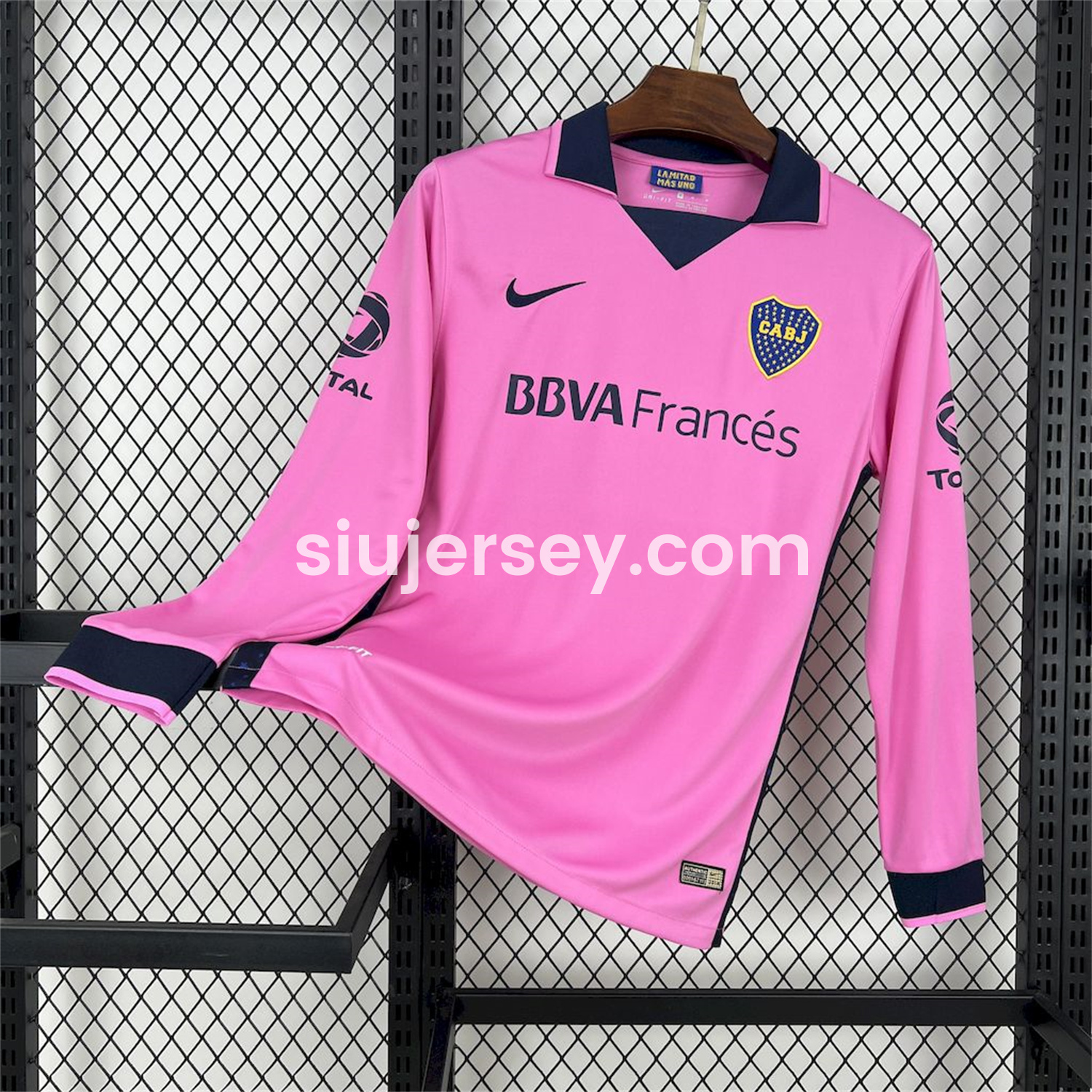 SIUjerseys-Retro Boca Juniors 2013-14 Away Long Sleeves Jersey