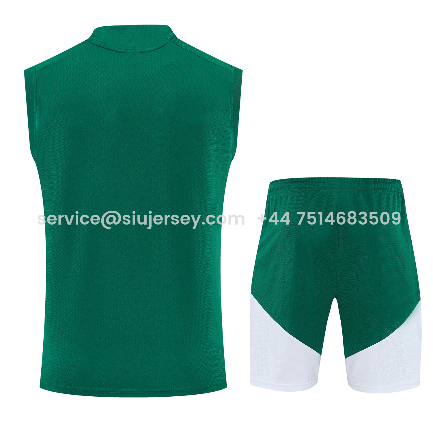 SIUjerseys-Italy 2026 Vest Training Set - Green Vest and Shorts