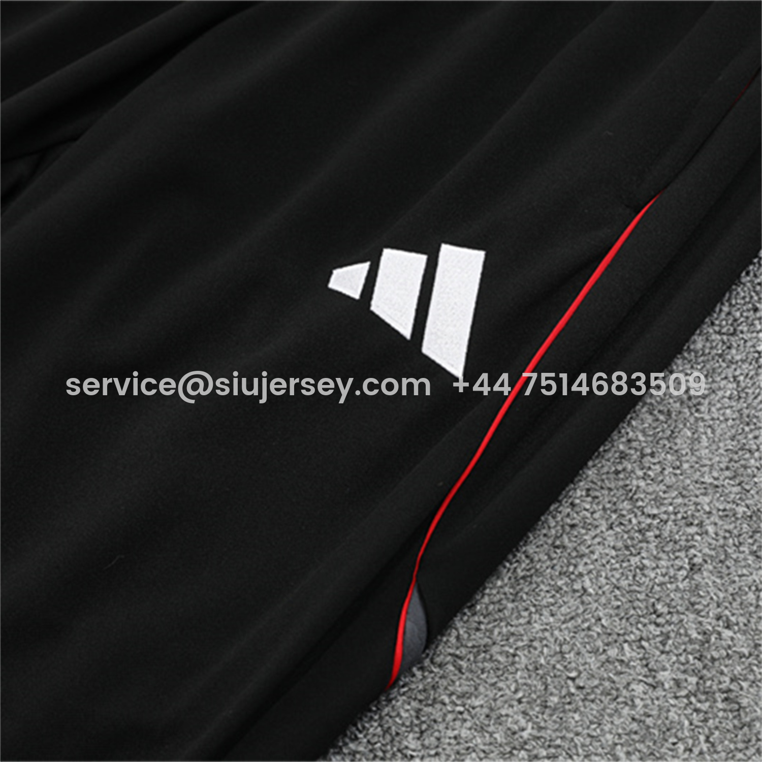 SIUjerseys-Ajax 25-26 Long Sleeve Training Set - White Top and Black Pants