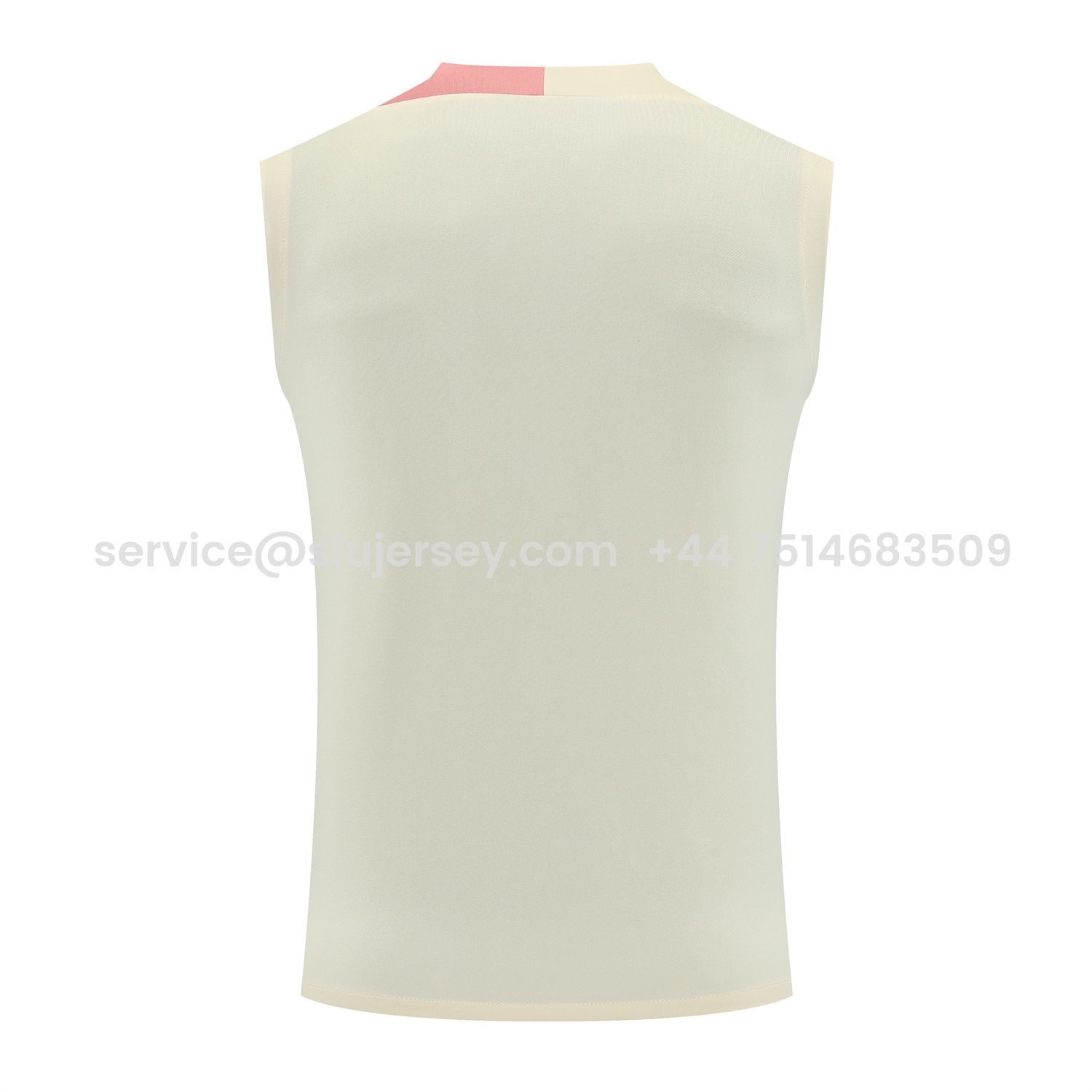 SIUjerseys-Barcelona 25-26 Vest Training Set - Cream Vest & Deep Blue Shorts