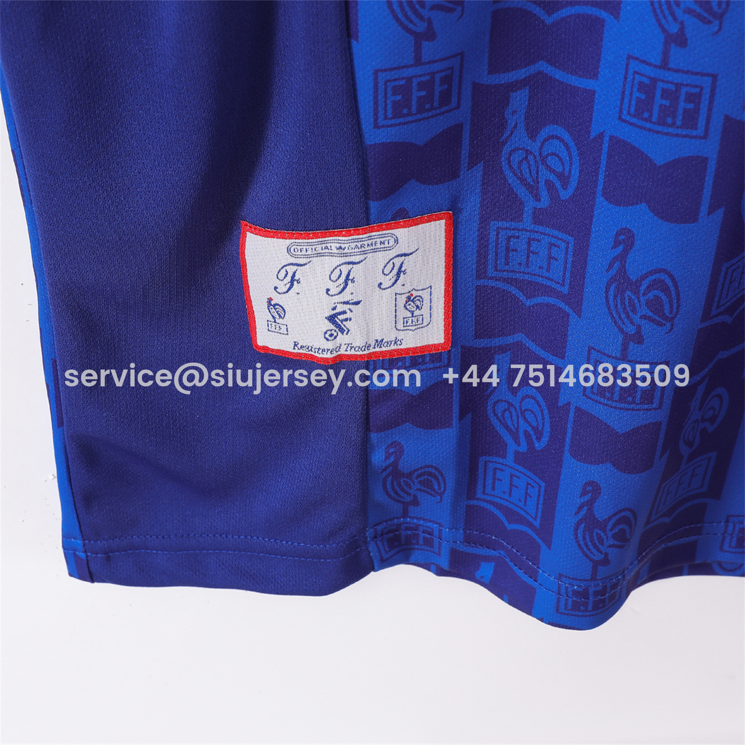 SIUjerseys-Retro France 1996 Home Jersey