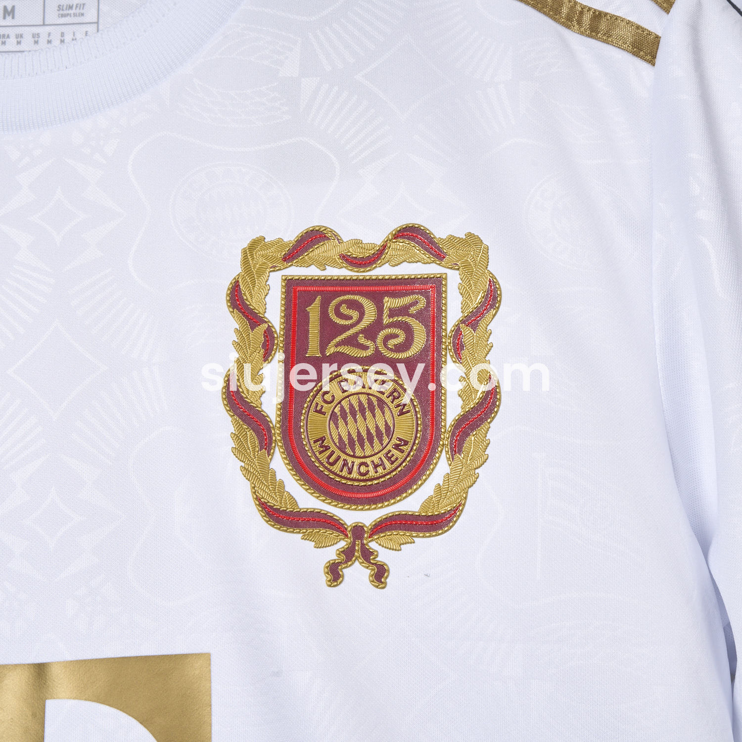 SIUjerseys-Bayern Munich 2025 White 125th Anniversary Jersey - Fans Version