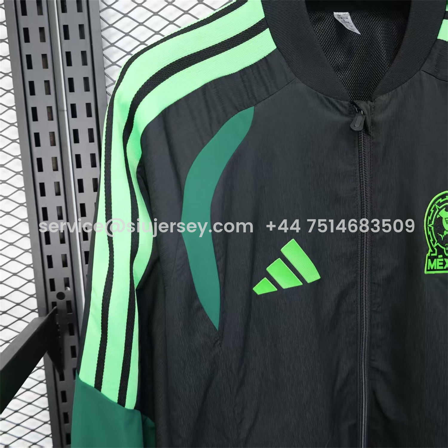 SIUjerseys-Mexico 25-26 Green And Black Windbreaker Jacket - Deep Green