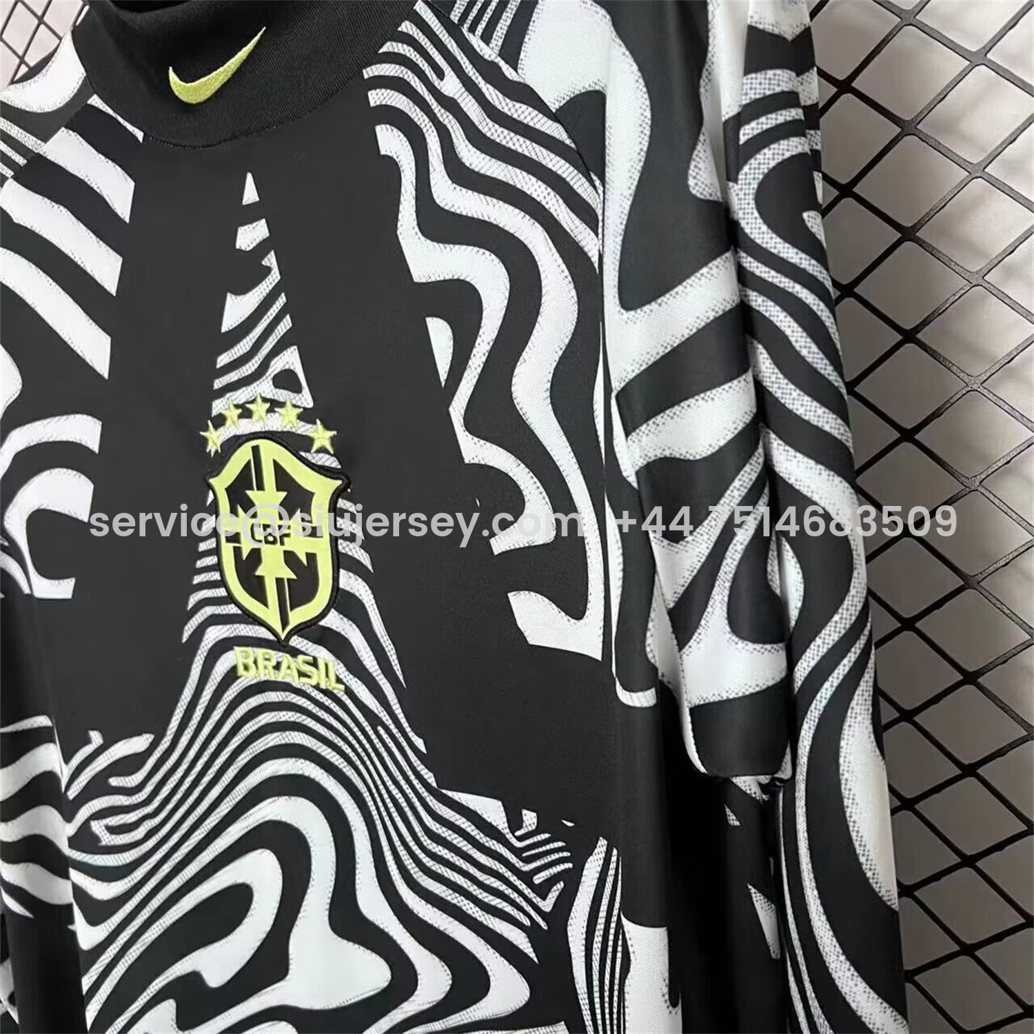 SIUjerseys-Brazil 2026 Hollywood Goalkeeper Special Long Sleeves Jersey - Fans Version