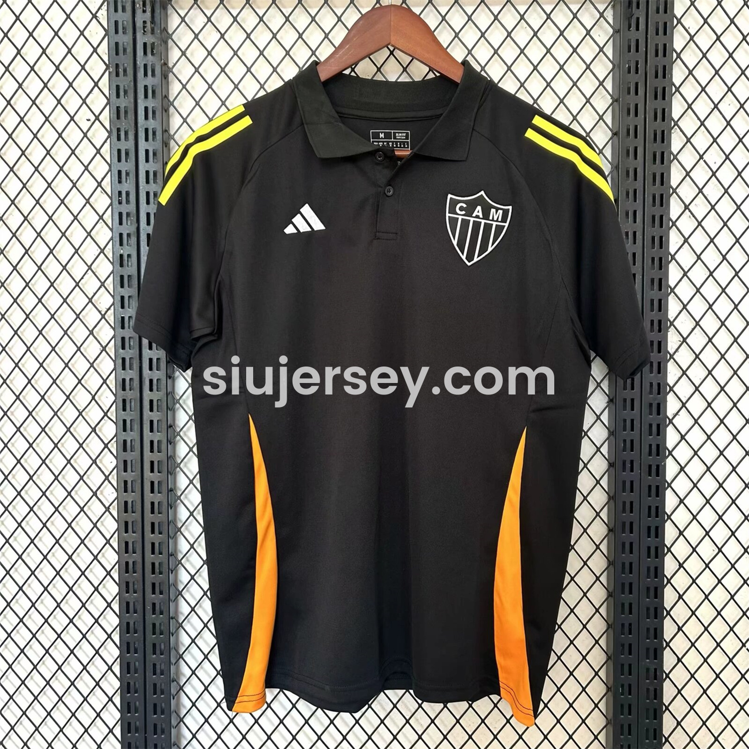 SIUjerseys-Atletico Mineiro 24-25 Black Training Jersey with Polo Collar - Fans Version