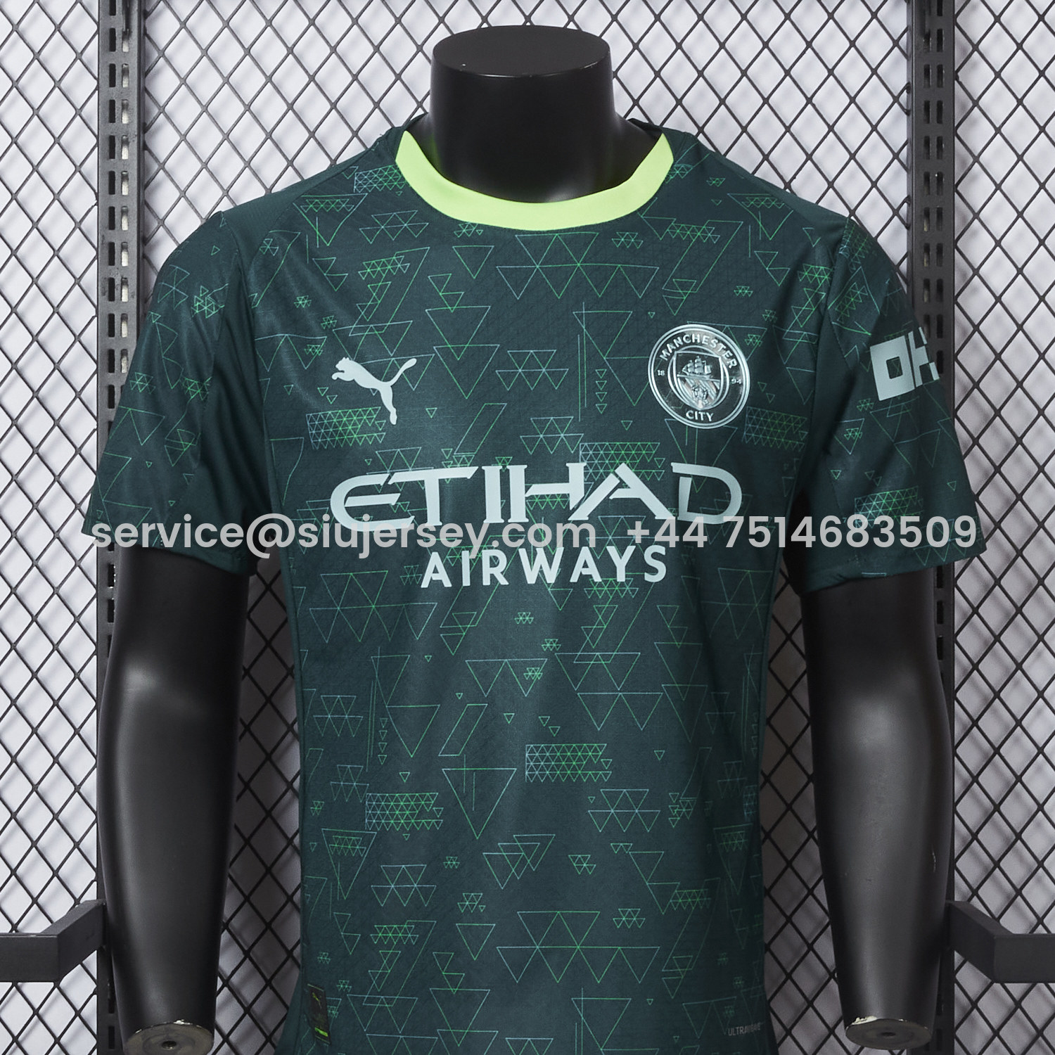 SIUjerseys-Manchester City 25-26 Fourth Green Jersey - Player Version