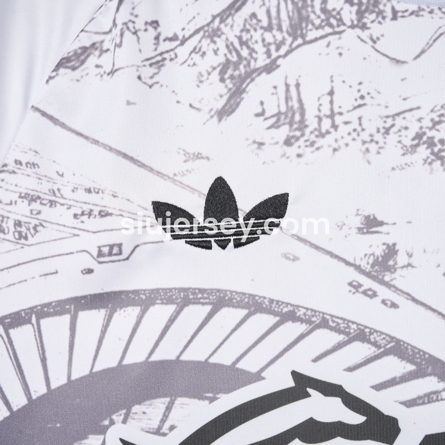 SIUjerseys-Club América 25-26 White Sketch of stadium Special Edition Jersey - Fans Version