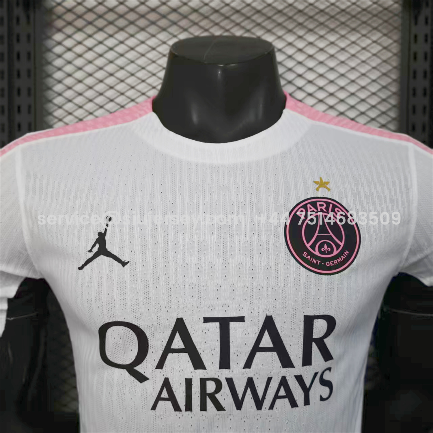 SIUjerseys-Paris Saint-Germain PSG 25-26 White Pre-Match Training Jersey - Player Version